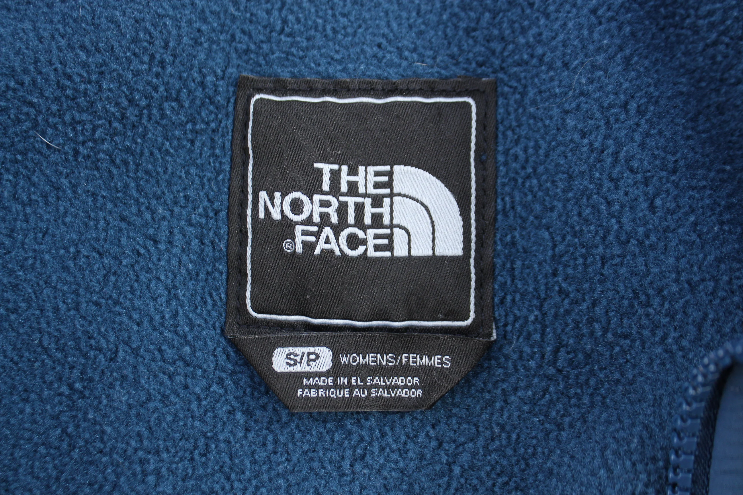 Women's The North Face Embroidered Logo Blue Full Zip Jacket - Image 3