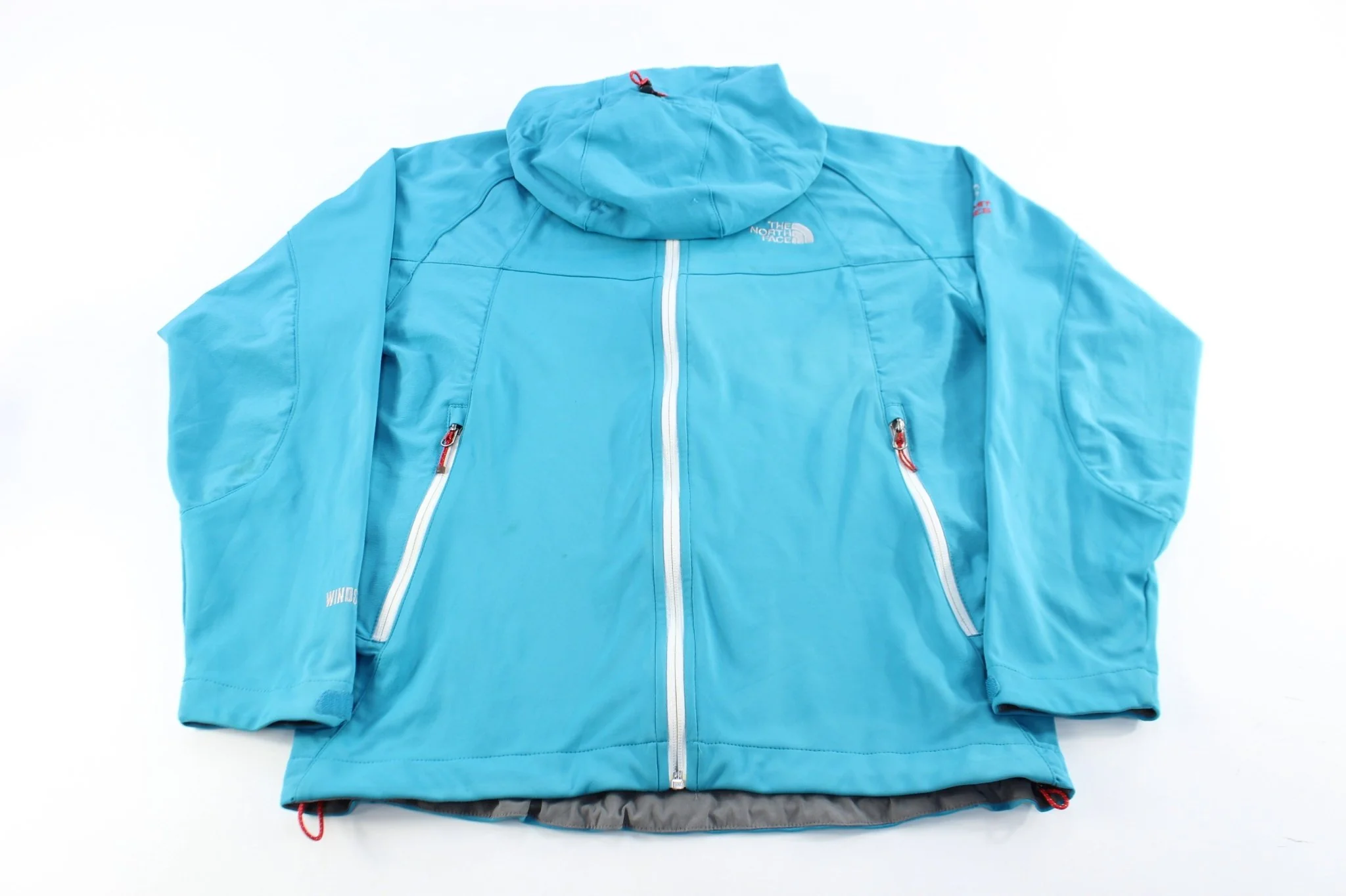 Women's The North Face Embroidered Logo Blue Zip Up Jacket