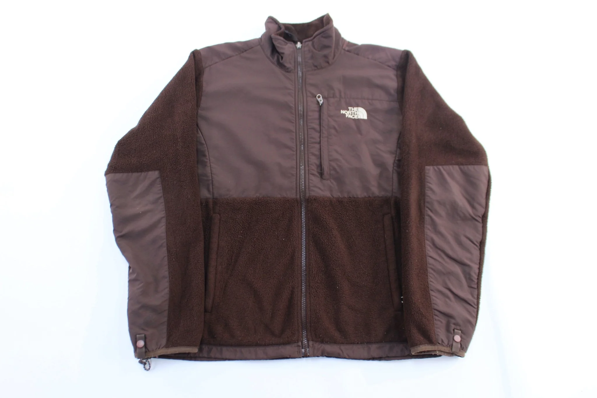 Women's The North Face Embroidered Logo Brown Zip Up Jacket