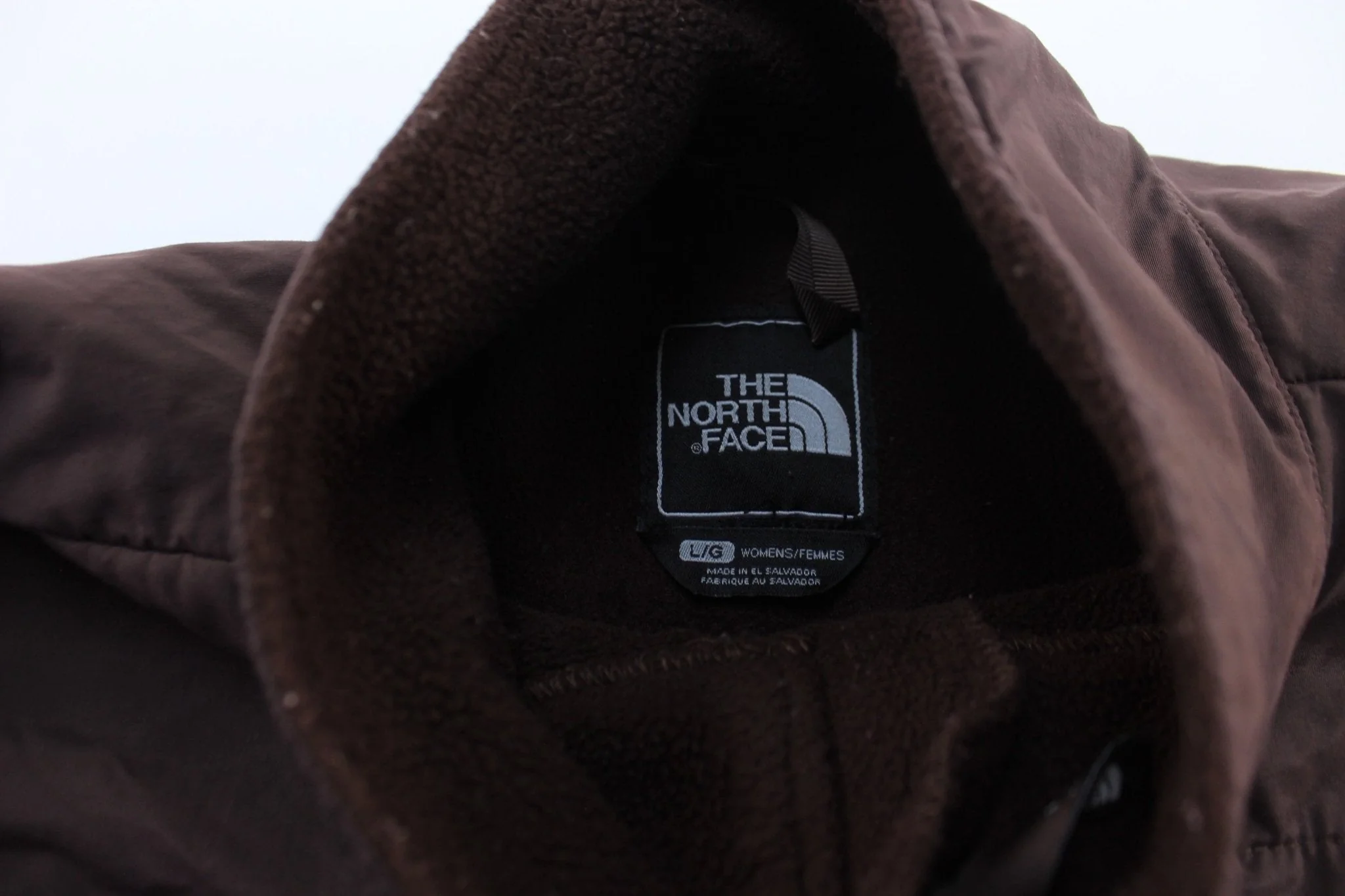 Women's The North Face Embroidered Logo Brown Zip Up Jacket - Image 3