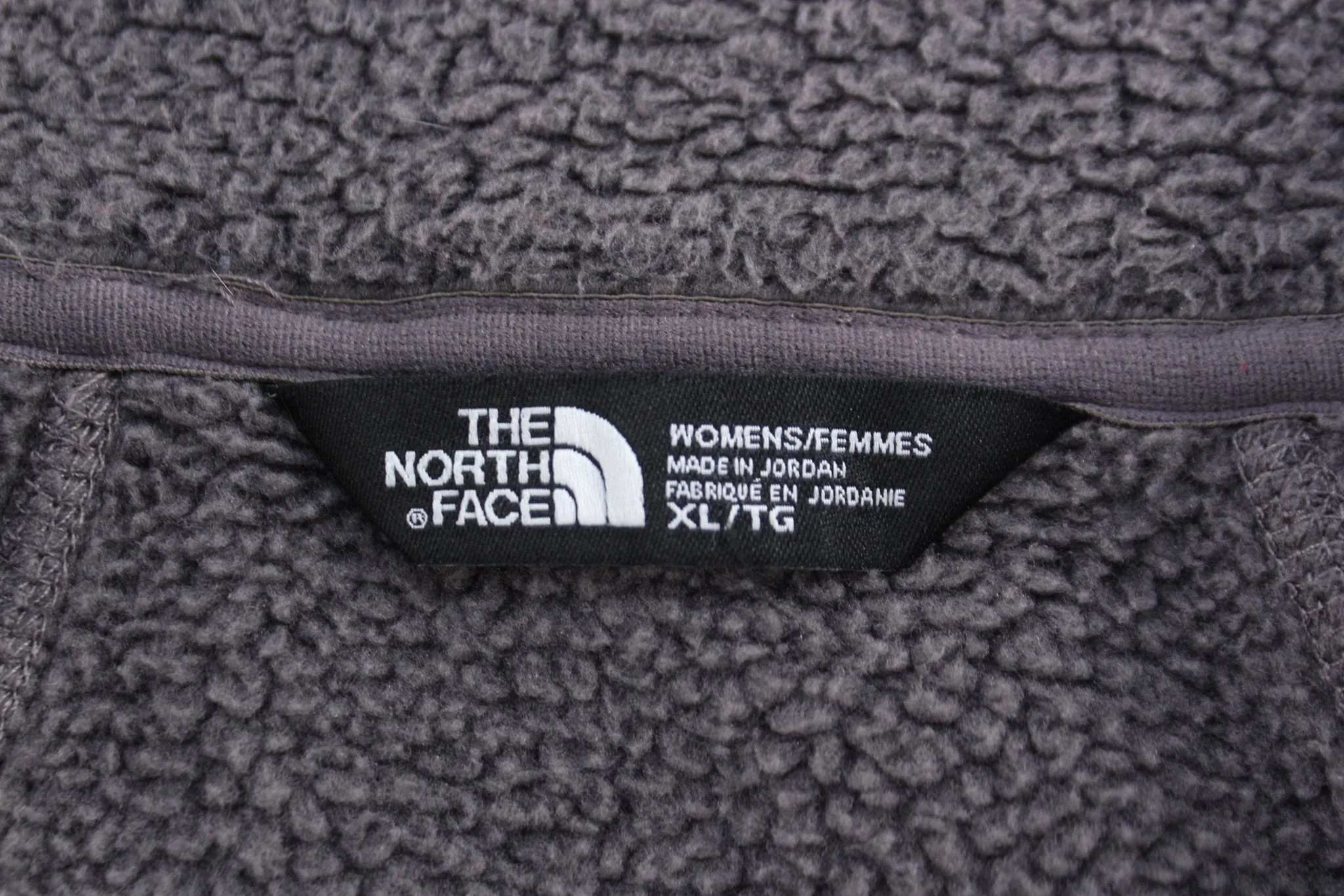 Women's The North Face Embroidered Logo Grey Full Zip Sweater - Image 3