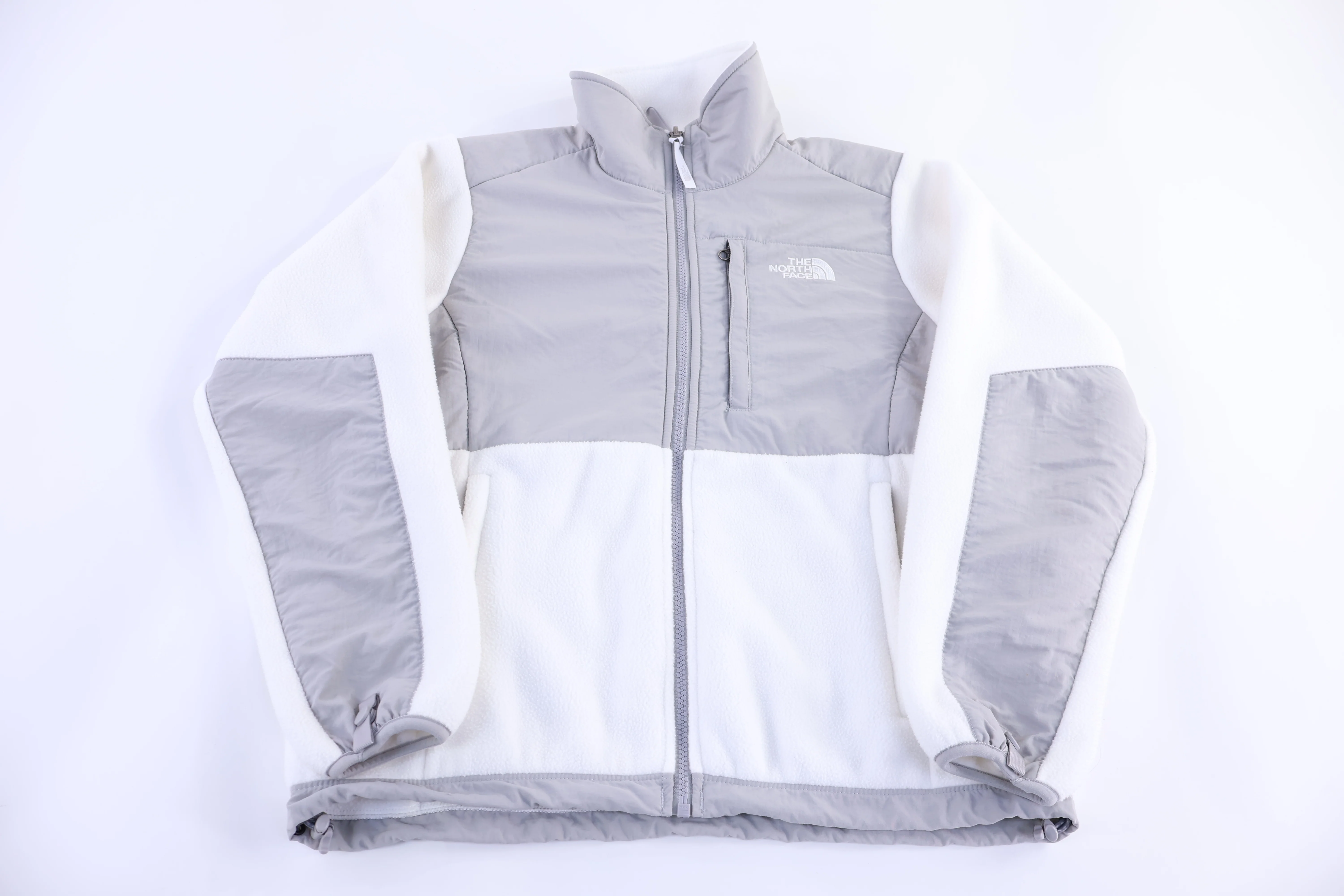 Women's The North Face Embroidered Logo Grey & White Jacket