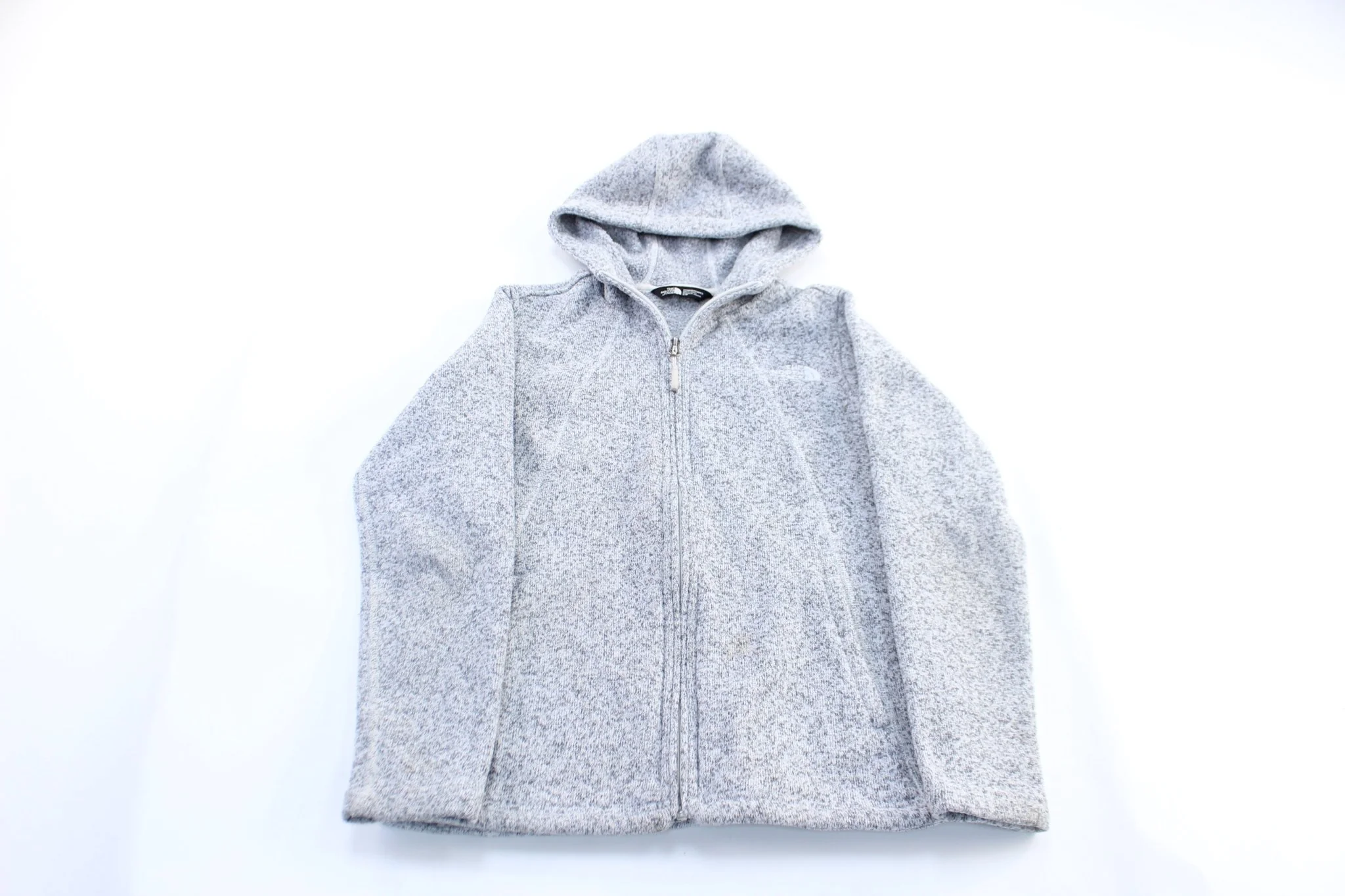 Women's The North Face Embroidered Logo Grey Zip Up Jacket