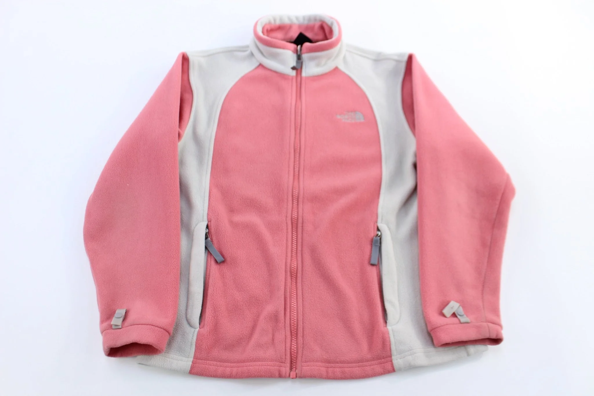 Women's The North Face Embroidered Logo Pink & Grey Full Zip Jacket