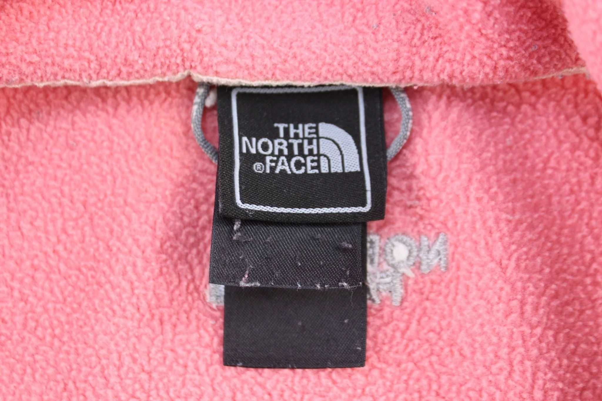 Women's The North Face Embroidered Logo Pink & Grey Full Zip Jacket - Image 5