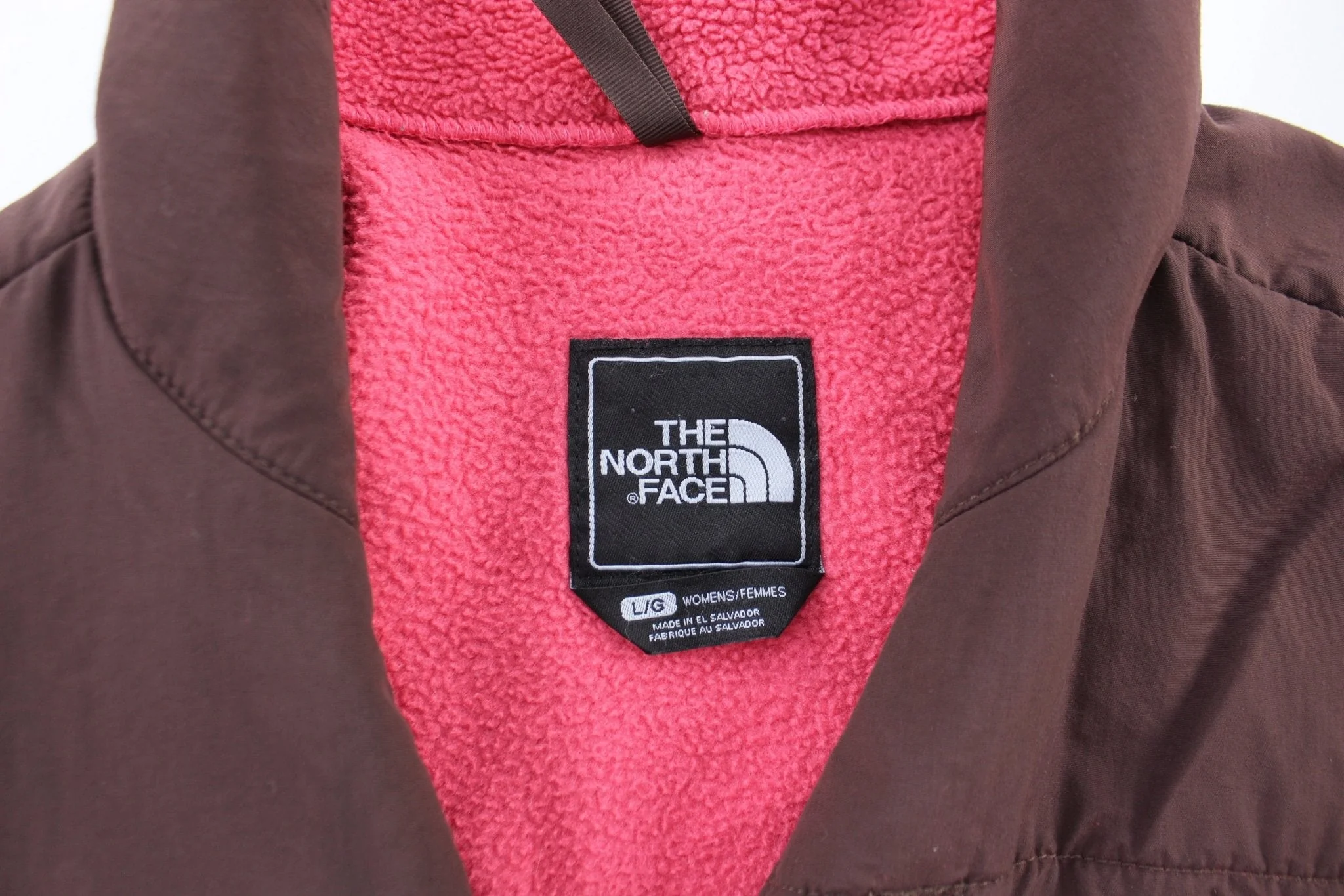 Women's The North Face Embroidered Logo Pink Zip Up Jacket - Image 3