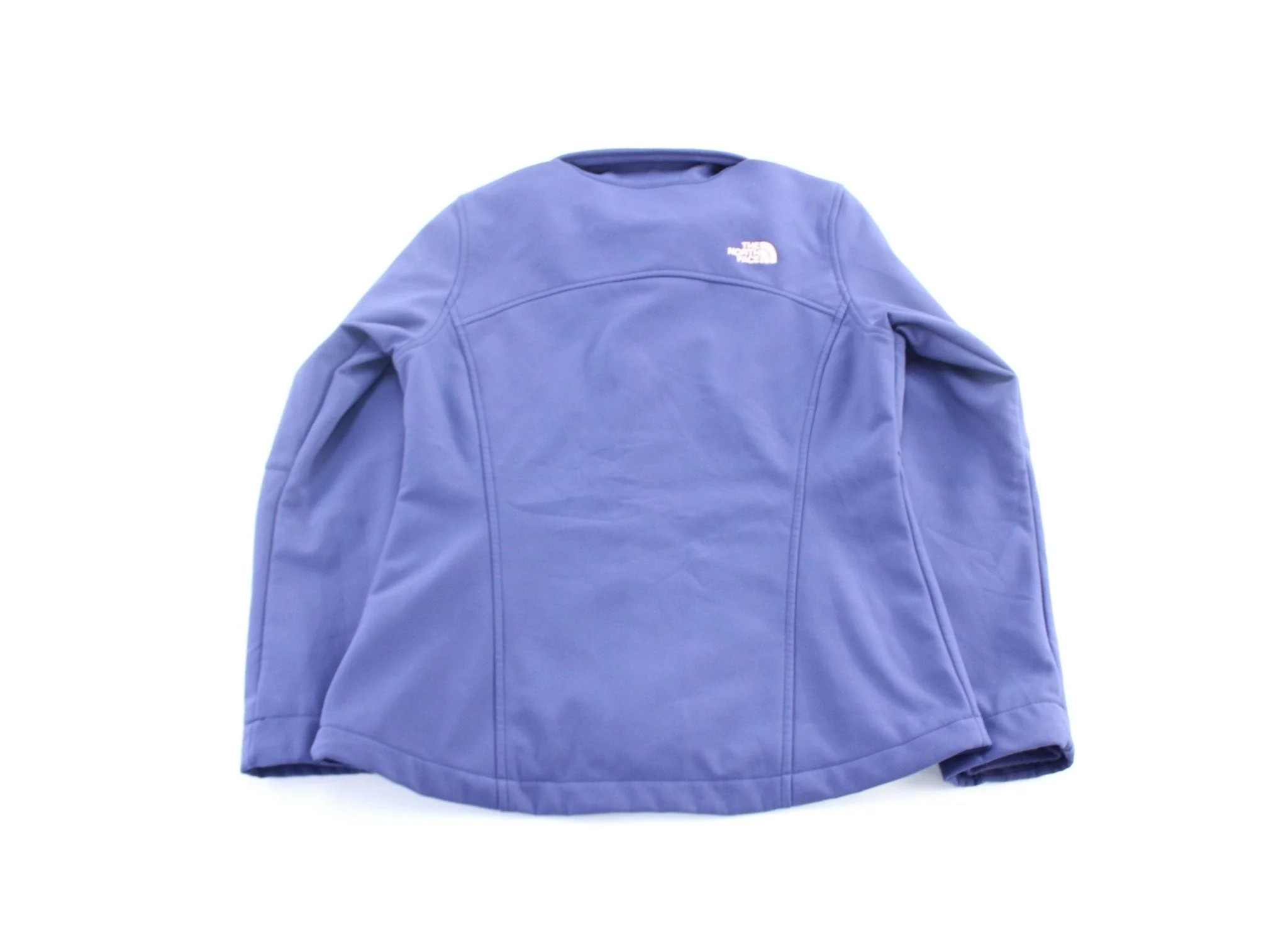 Women's The North Face Embroidered Logo Purple Zip Up Jacket - Image 2