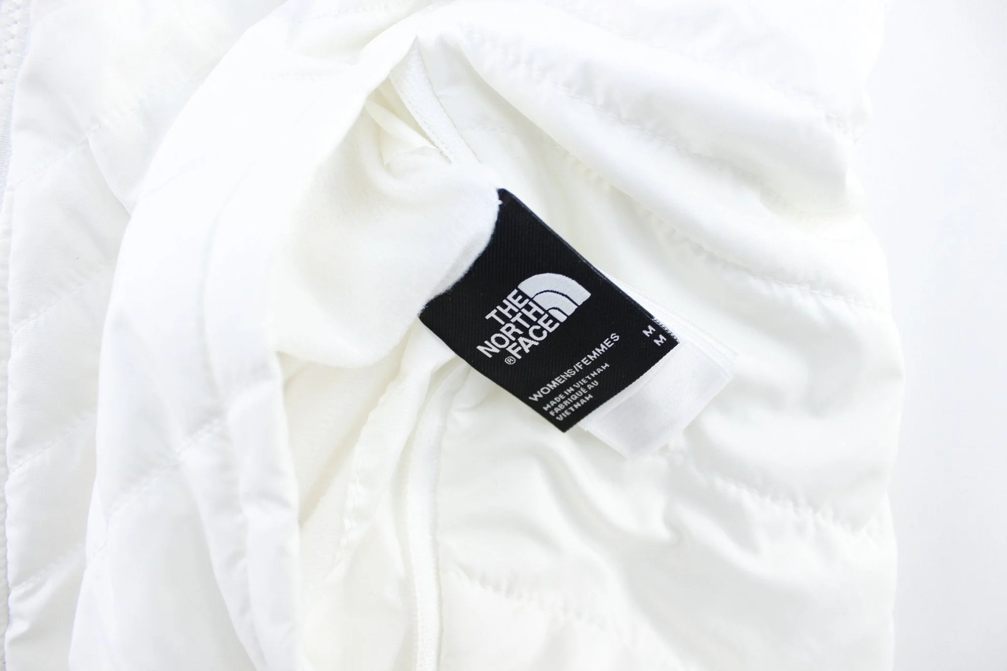 Women's The North Face Embroidered Logo White Reversible Zip Up Jacket - Image 5