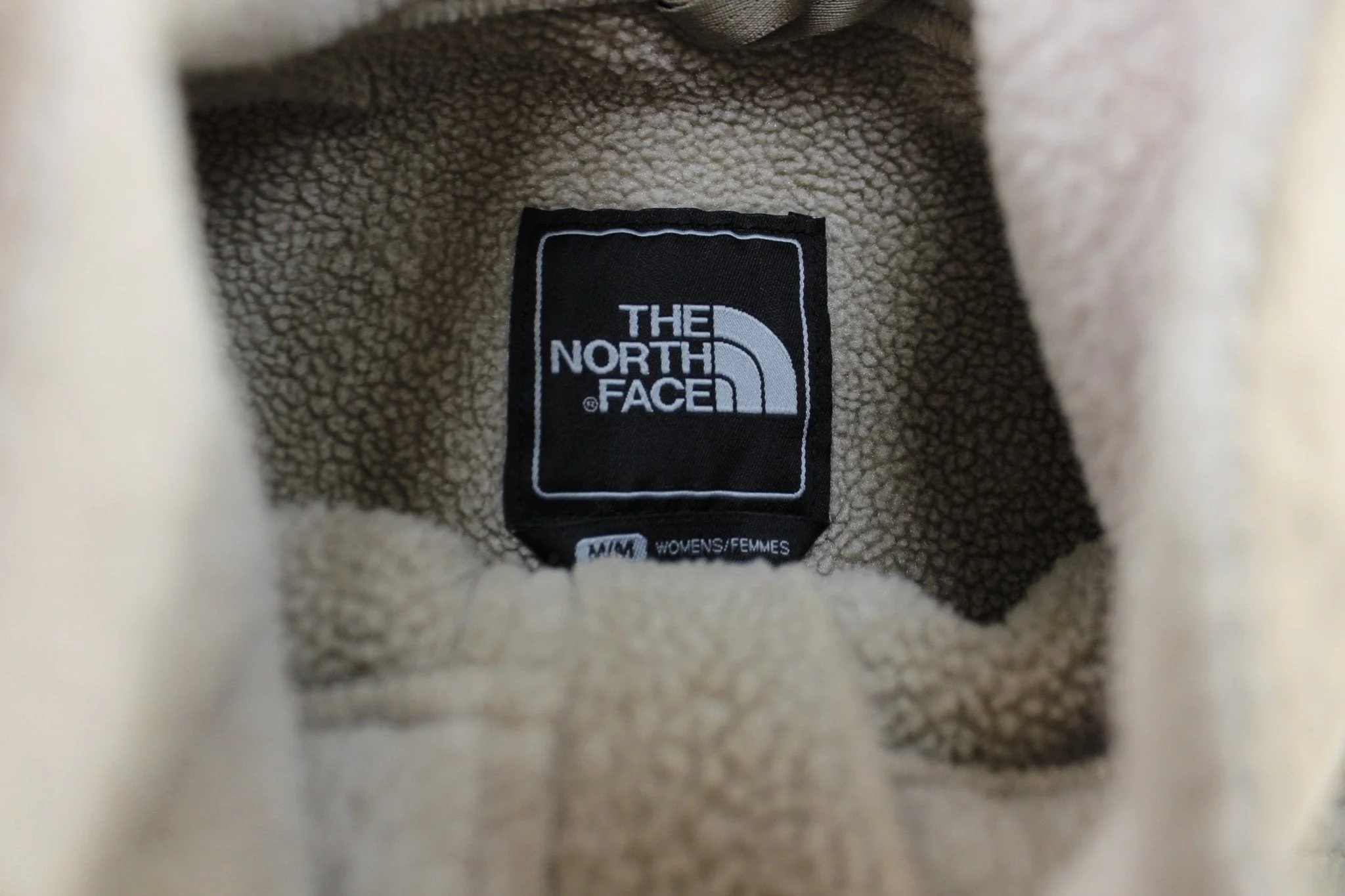 Women's The North Face Light Beige Denali Zip Up Jacket - Image 3