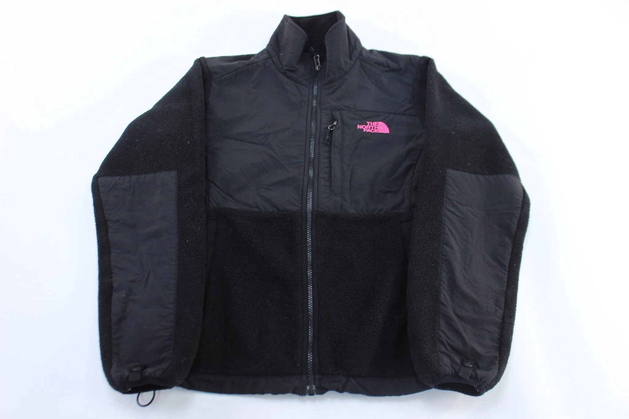 Women's The North Face Pink & Black Fleece Zip Up Jacket