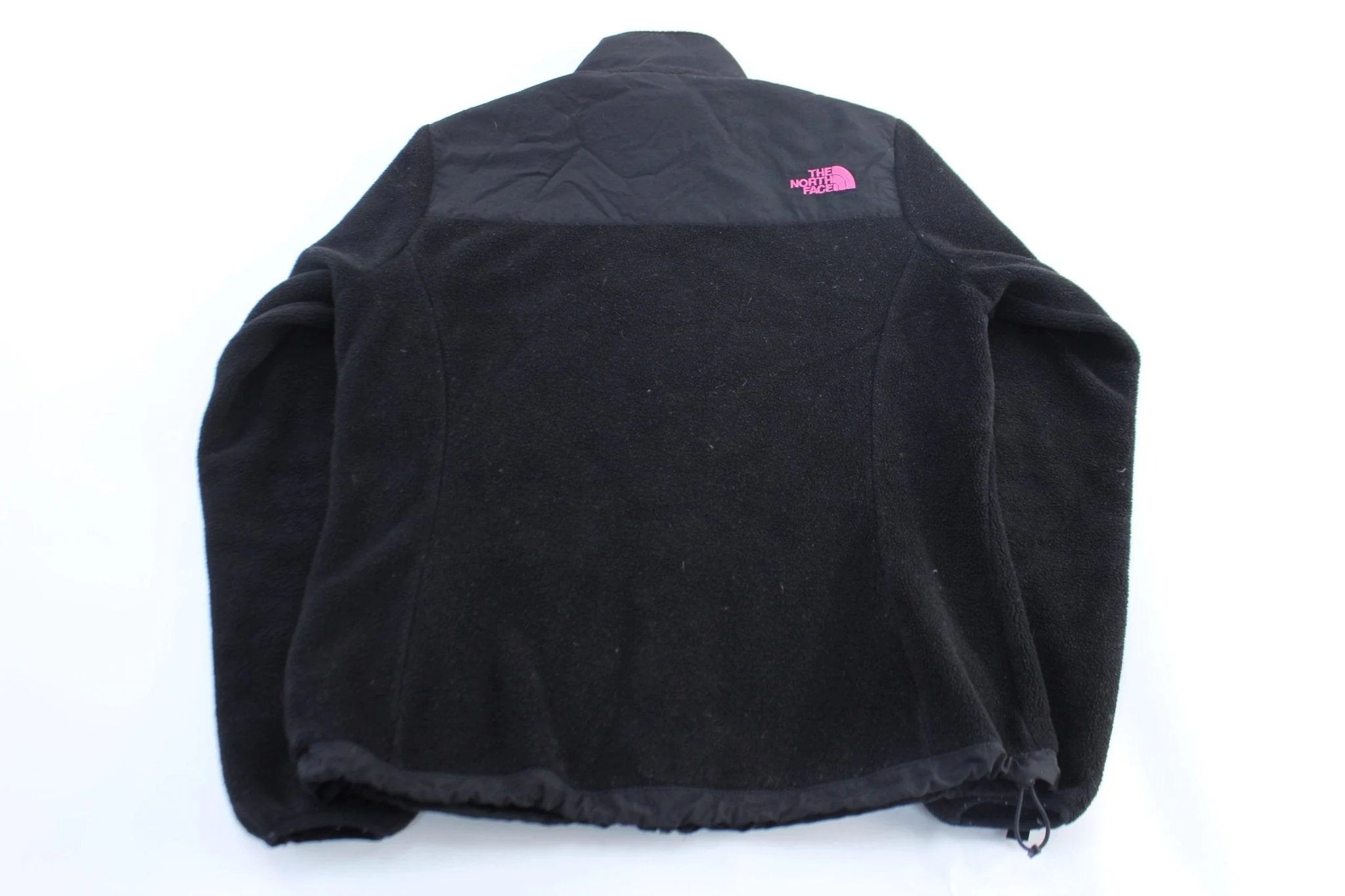 Women's The North Face Pink & Black Fleece Zip Up Jacket - Image 2