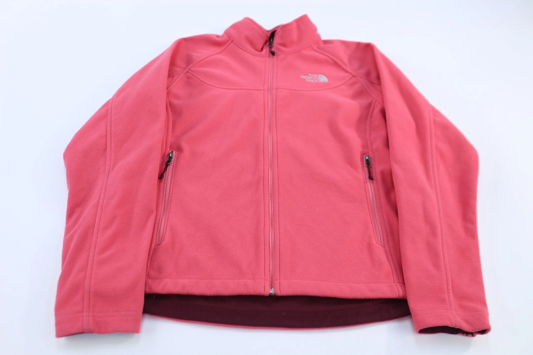 Women's The North Face Pink Full Zip Fleece Jacket