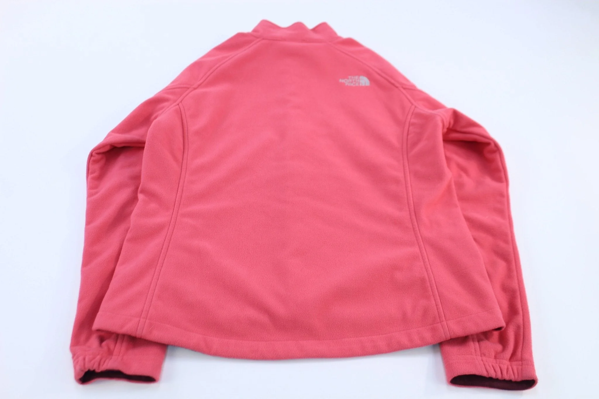 Women's The North Face Pink Full Zip Fleece Jacket - Image 2