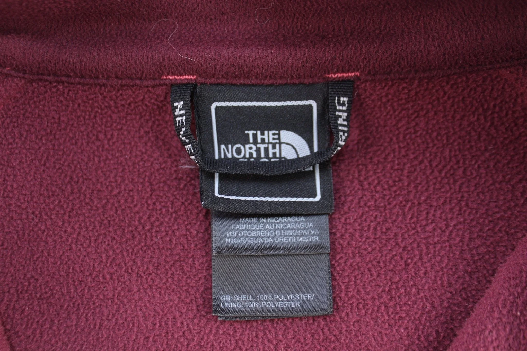 Women's The North Face Pink Full Zip Fleece Jacket - Image 3