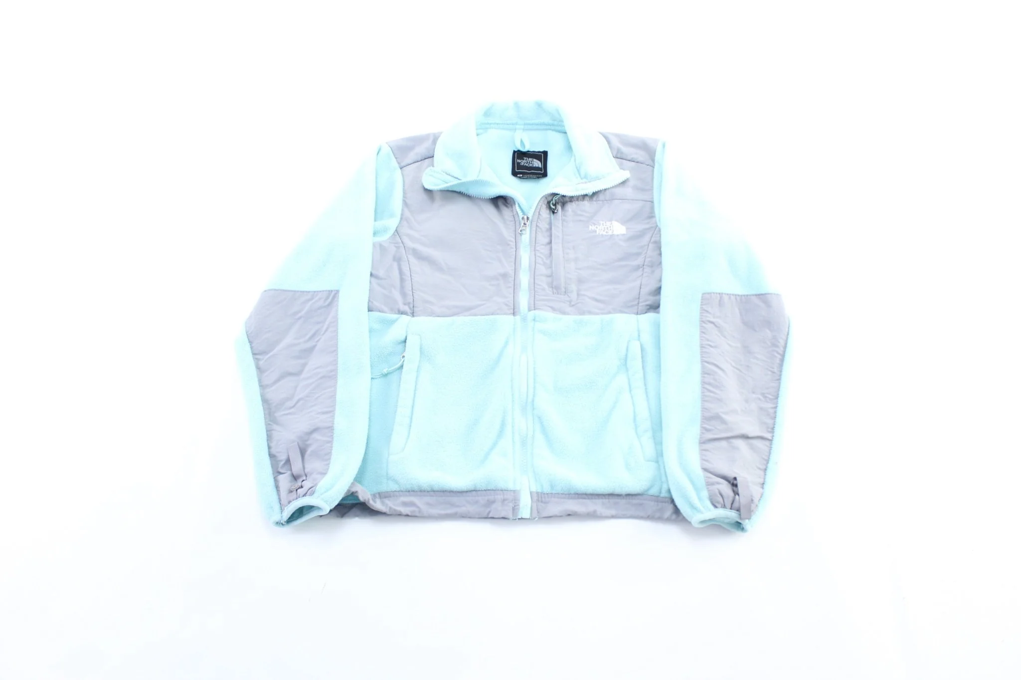 Women's The North Face Blue & Grey Fleece Zip Up Jacket