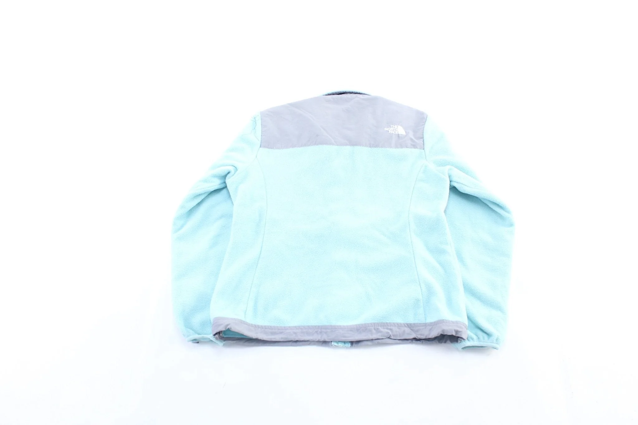 Women's The North Face Blue & Grey Fleece Zip Up Jacket - Image 2