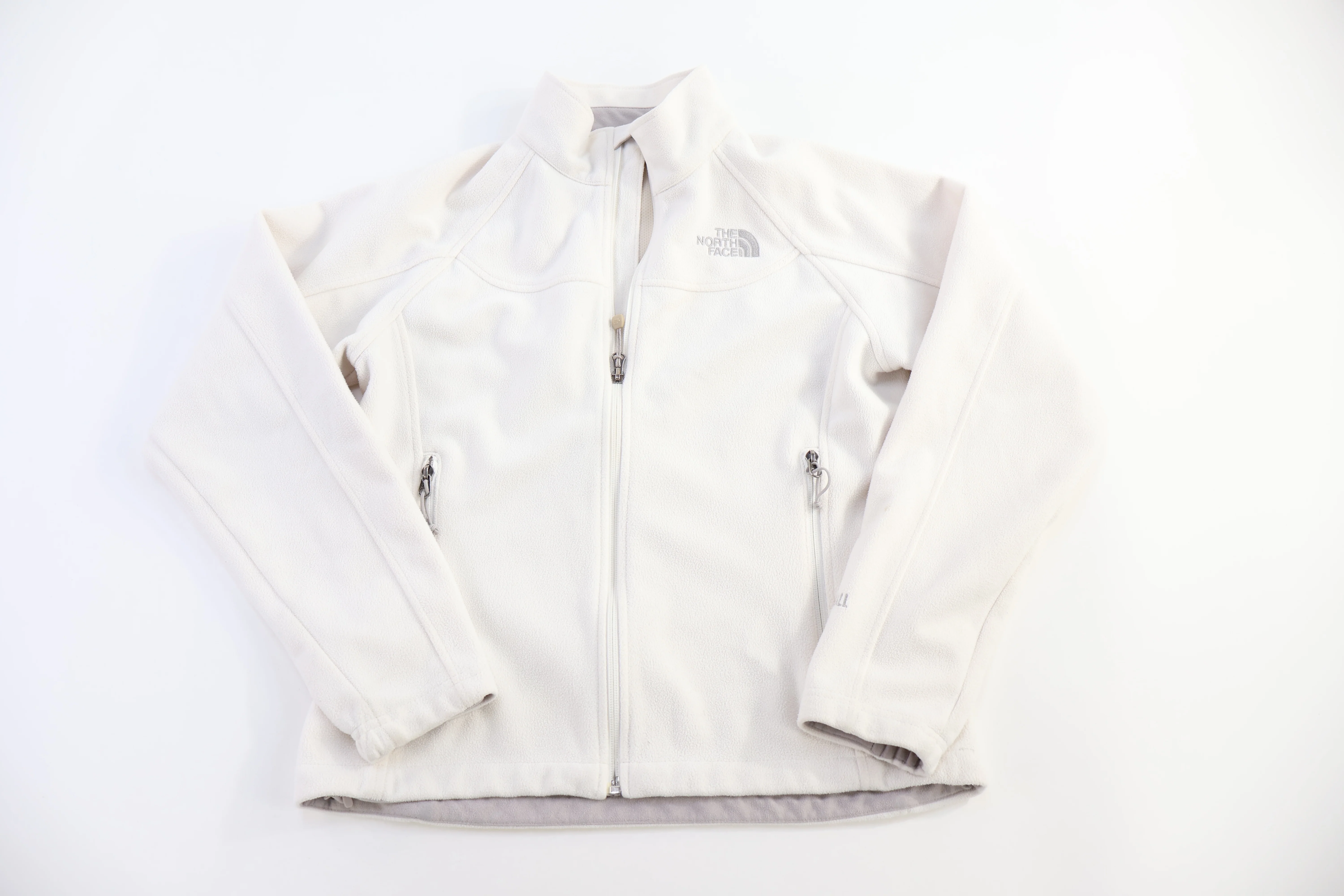 Women's The North Face White Full Zip Jacket