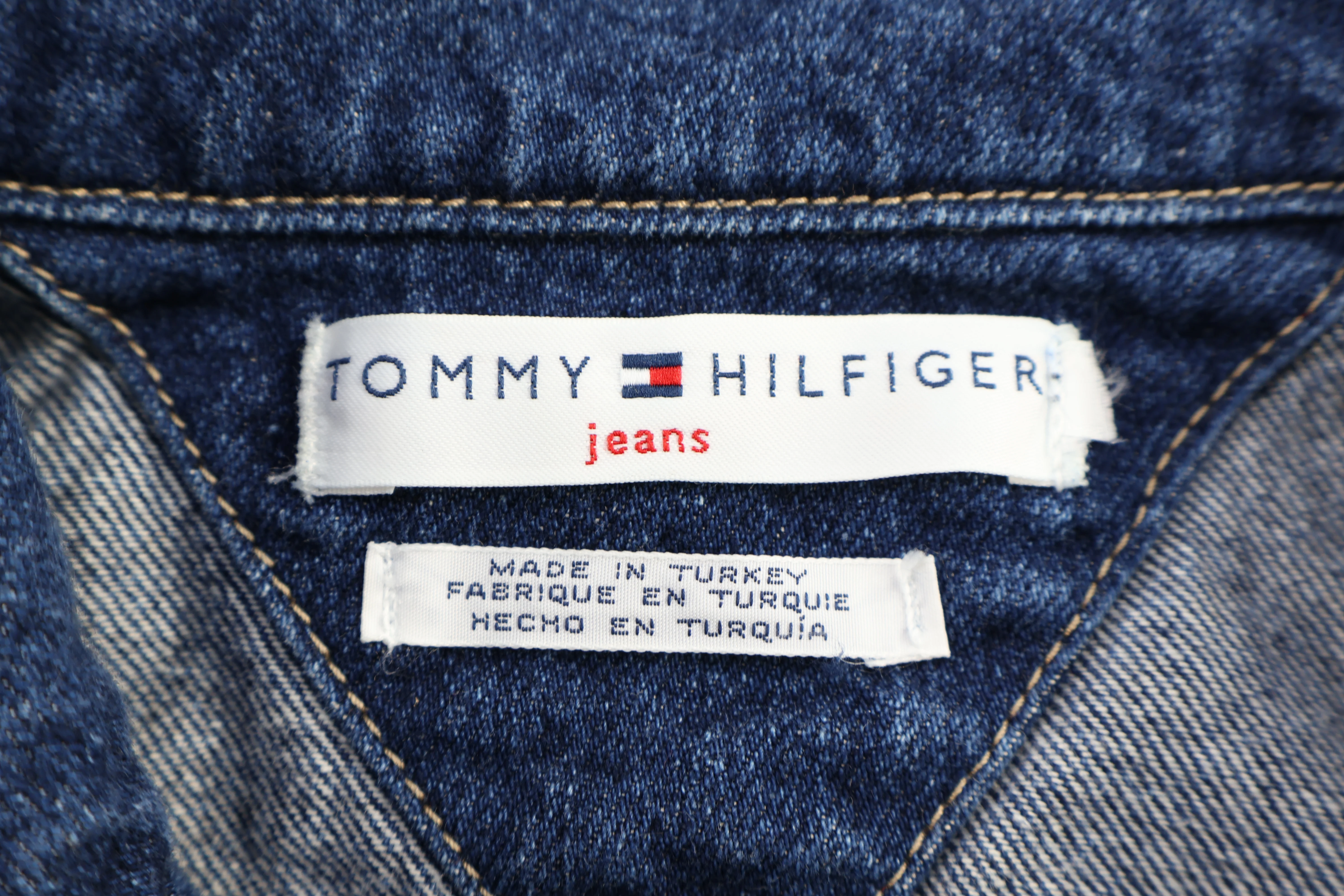 Women's Tommy Hilfiger Dark Wash Denim Jacket - Image 3