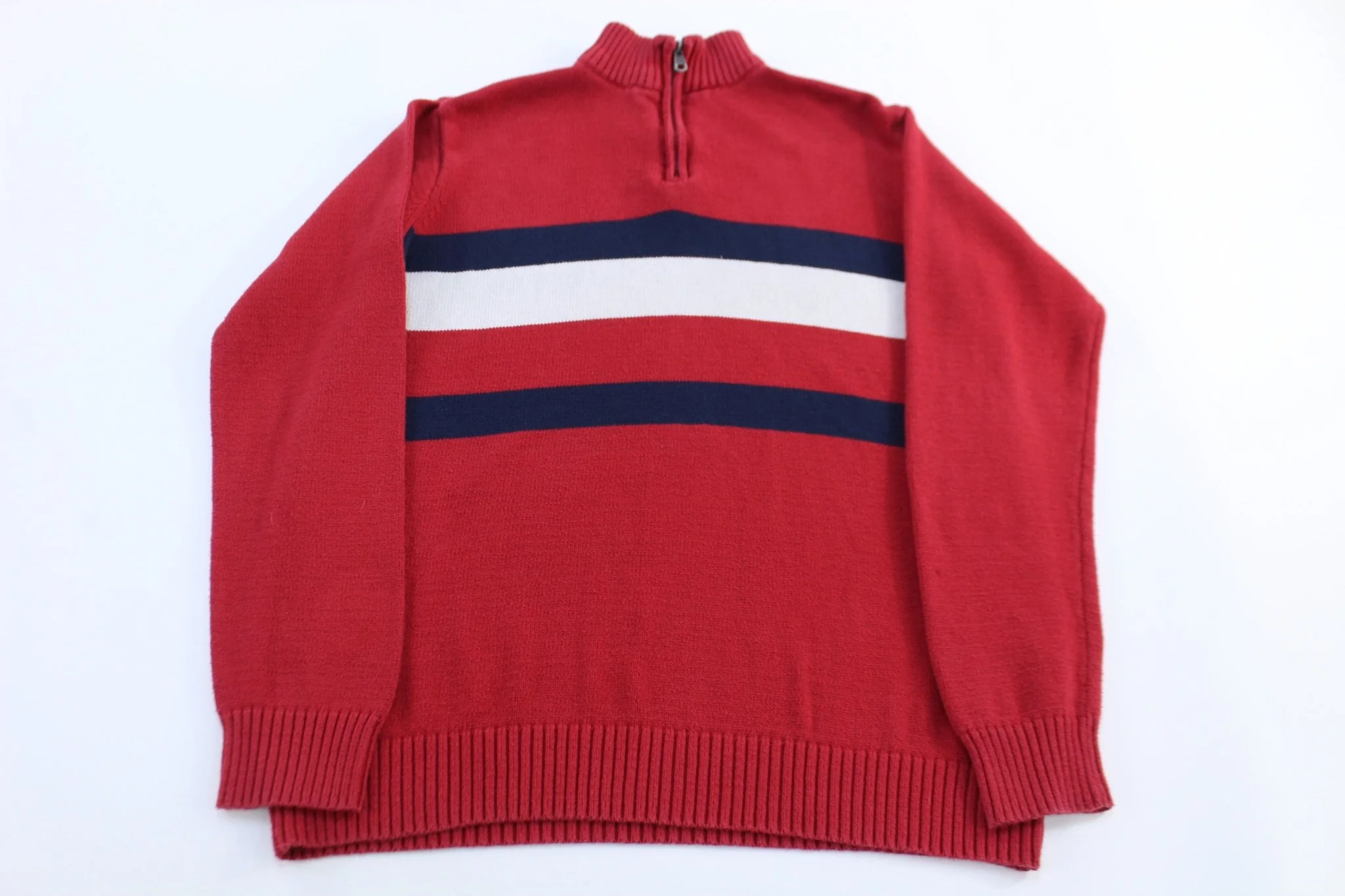 Women's Tommy Hilfiger Embroidered Logo Quarter Zip Sweater