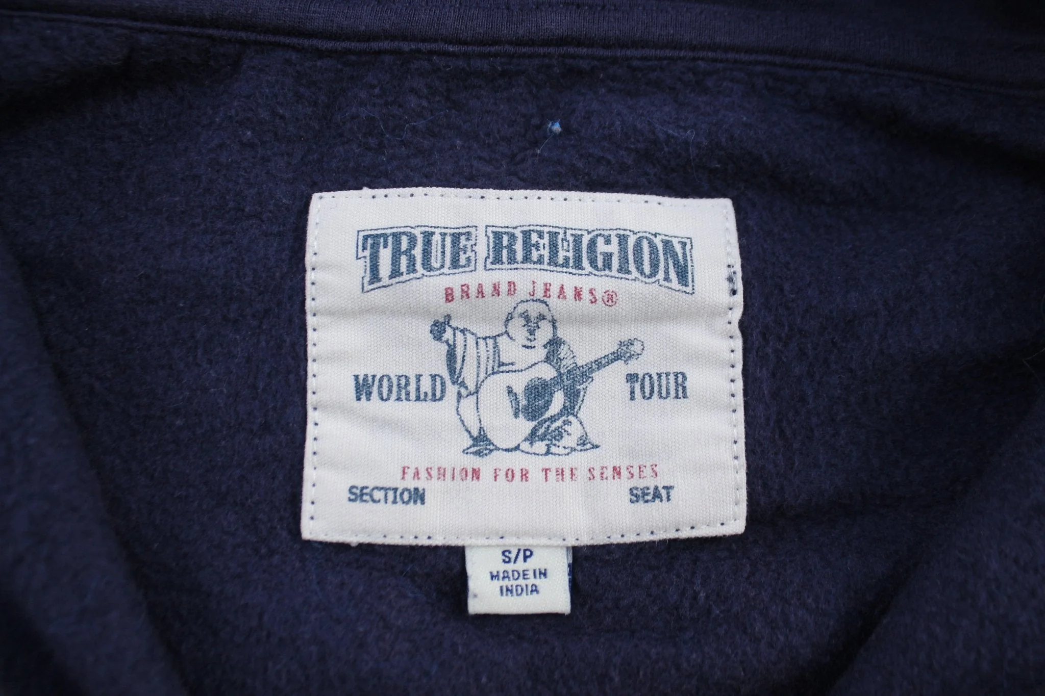 Women's True Religion Blue Pullover Hoodie - Image 3