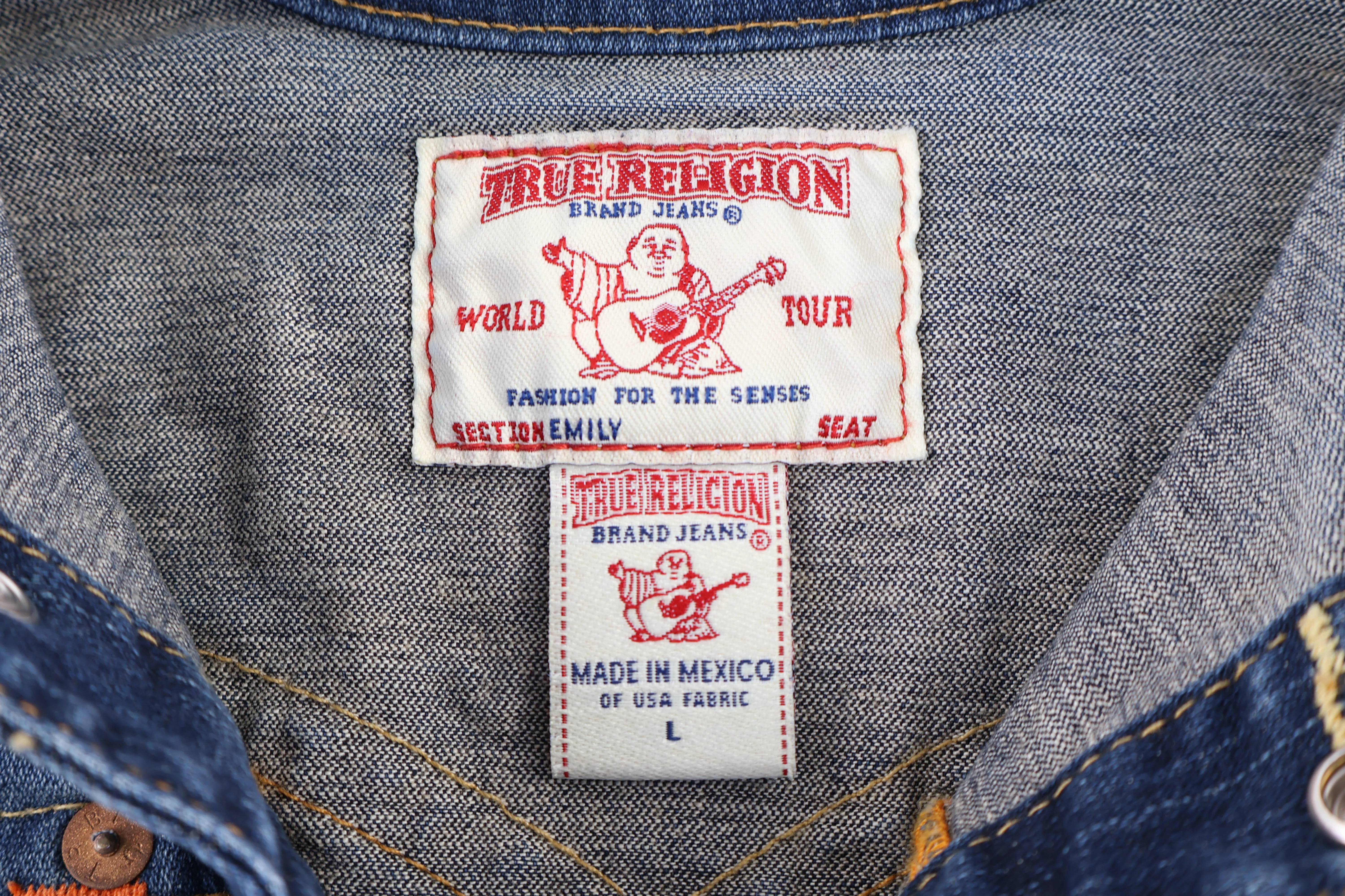 Women's True Religion Dark Wash Denim Jacket - Image 3