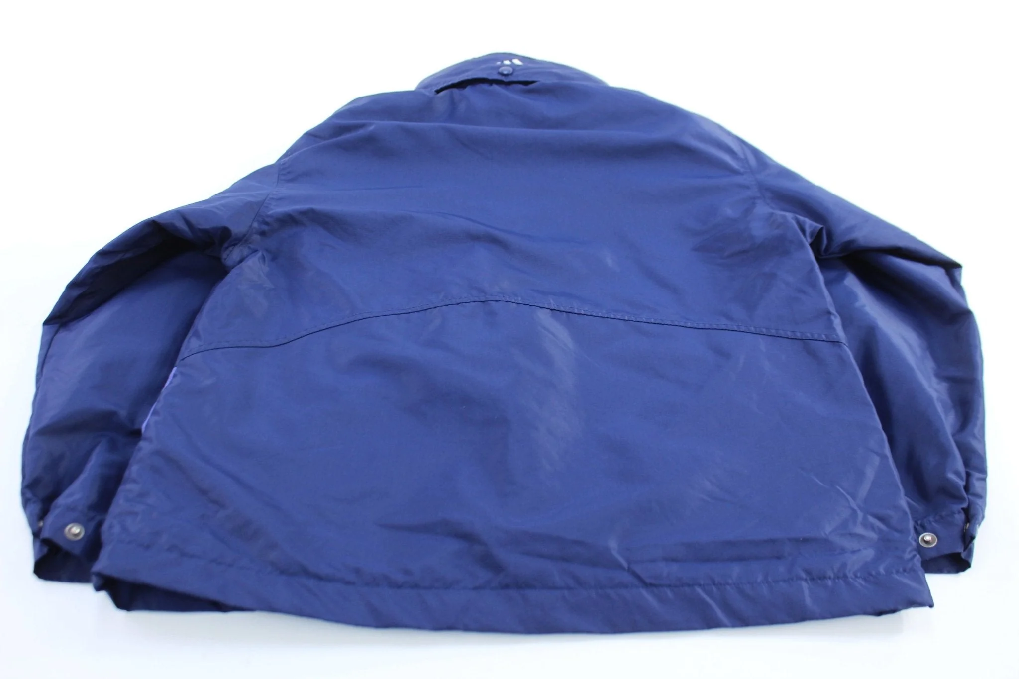 Women's Vintage Adidas Embroidered Logo Blue Striped Zip Up Jacket - Image 2