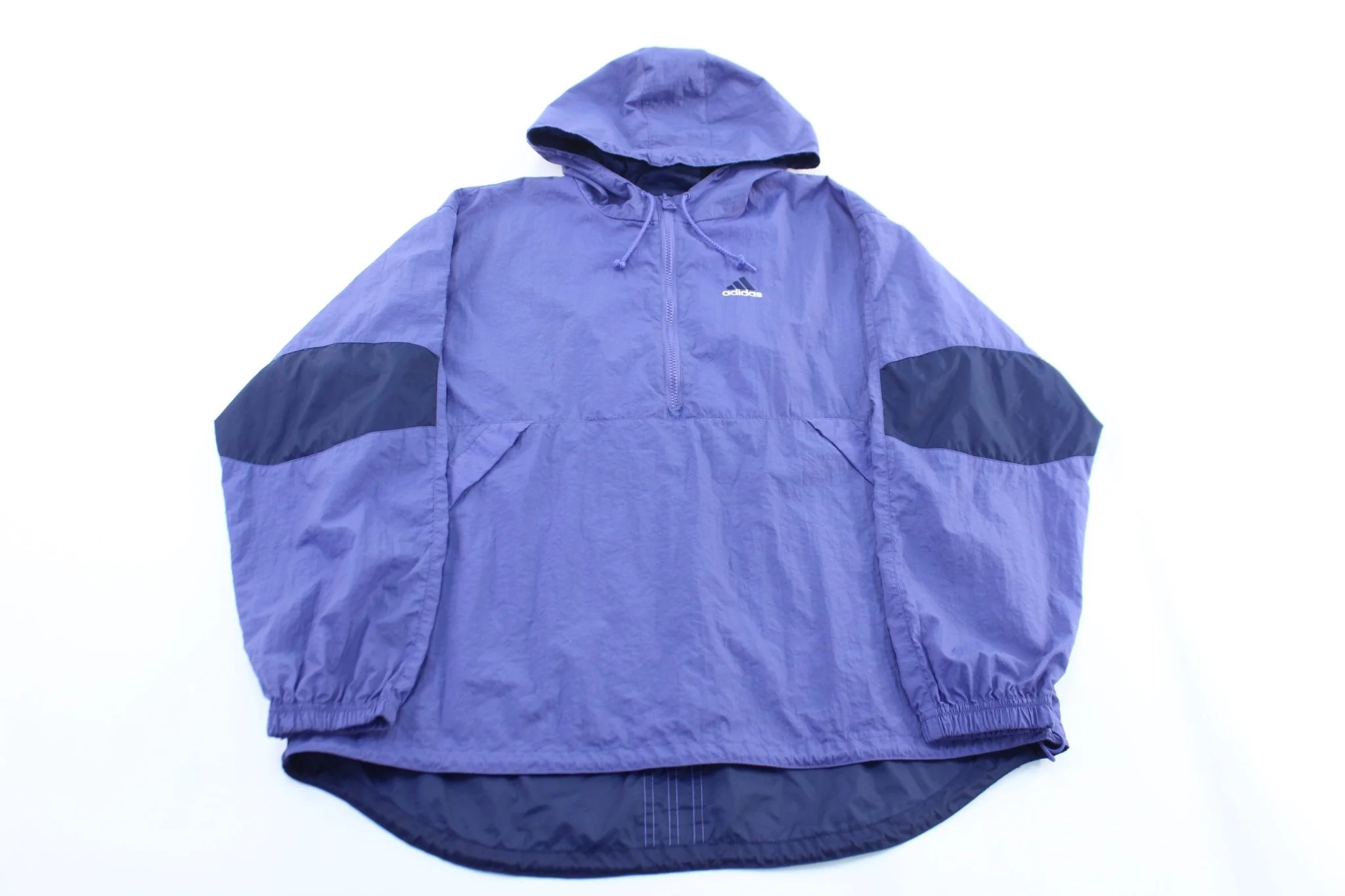 Women's Vintage Adidas Embroidered Logo Purple Windbreaker Jacket