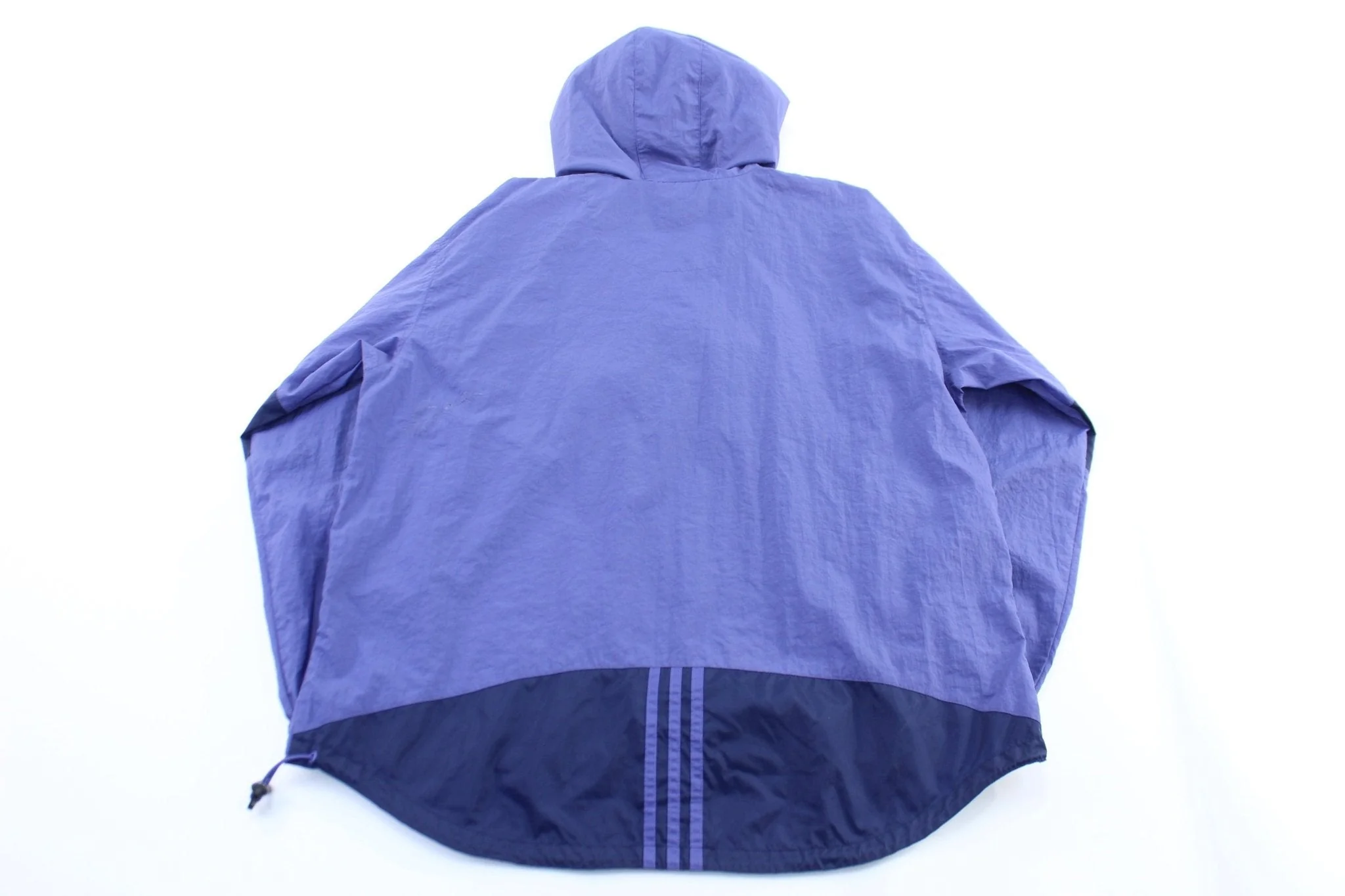Women's Vintage Adidas Embroidered Logo Purple Windbreaker Jacket - Image 2