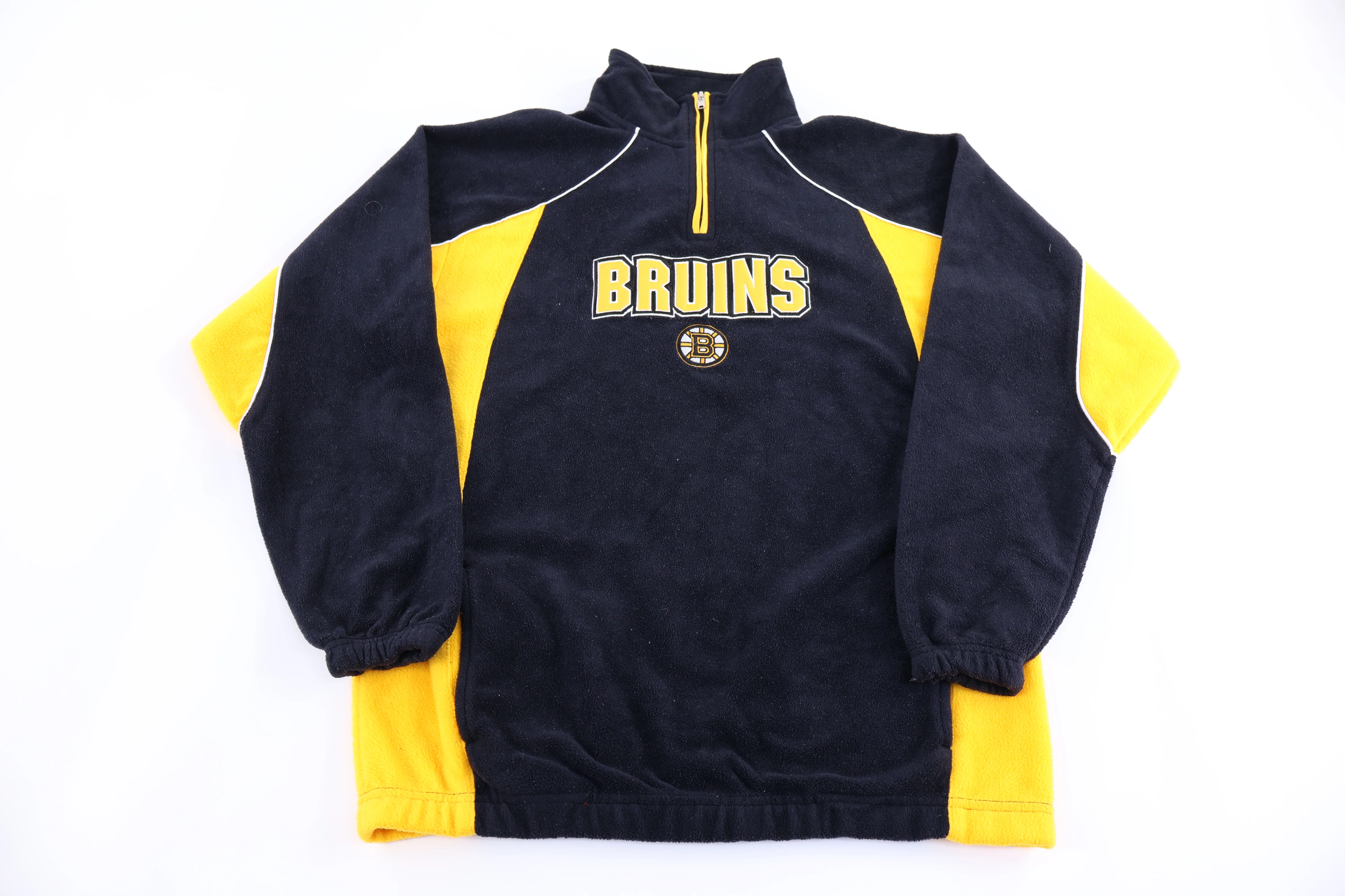Women's Vintage Boston Bruins Hockey Quarter Zip Sweater