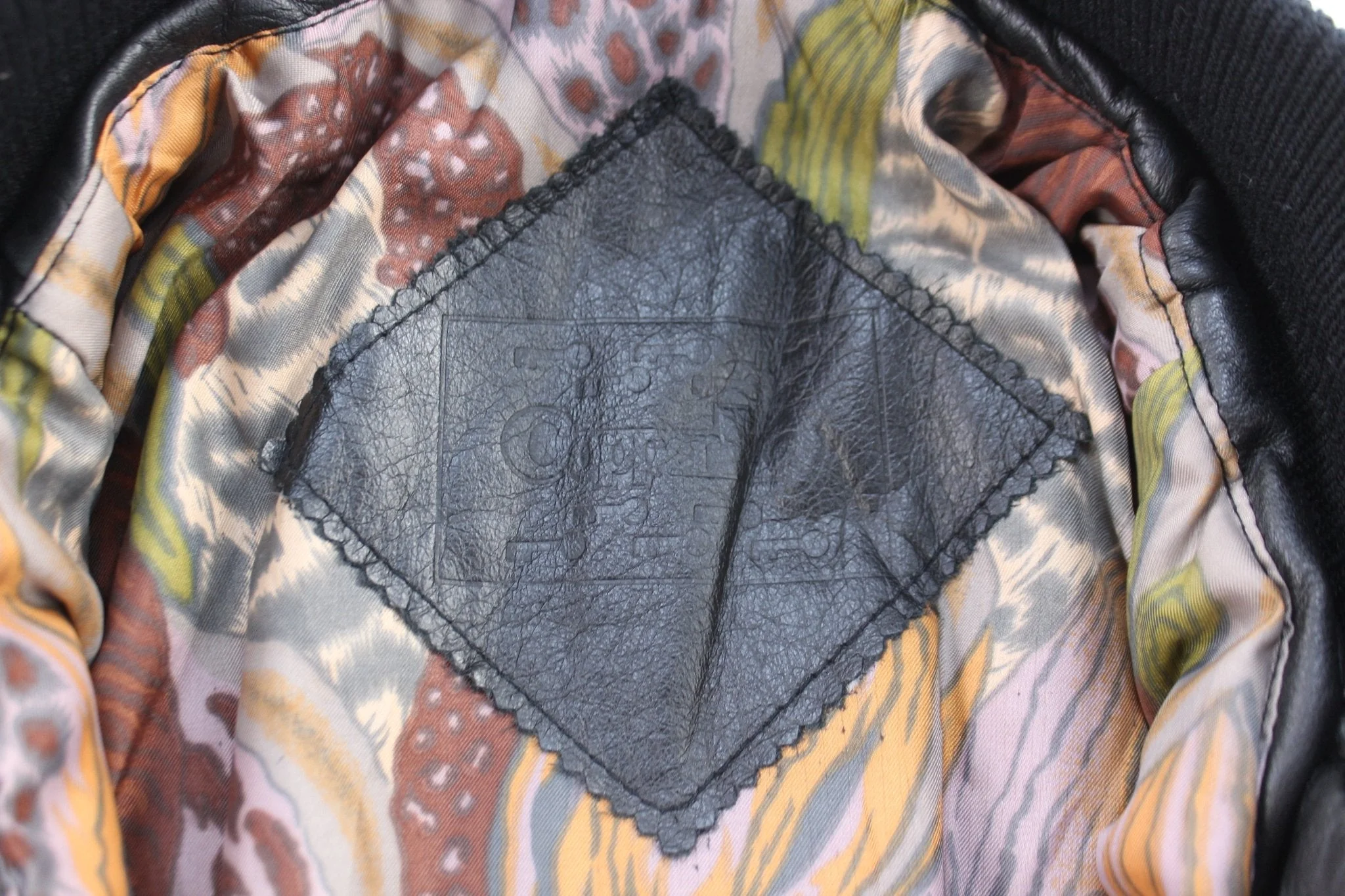 Women's Vintage Copper Key Leather Bomber Jacket - Image 4