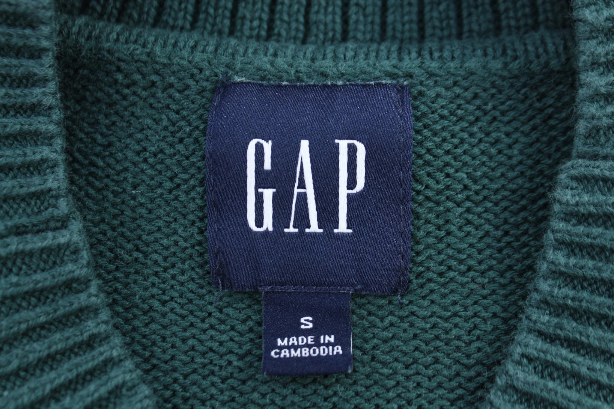 Women's Vintage GAP Green Sweater - Image 3