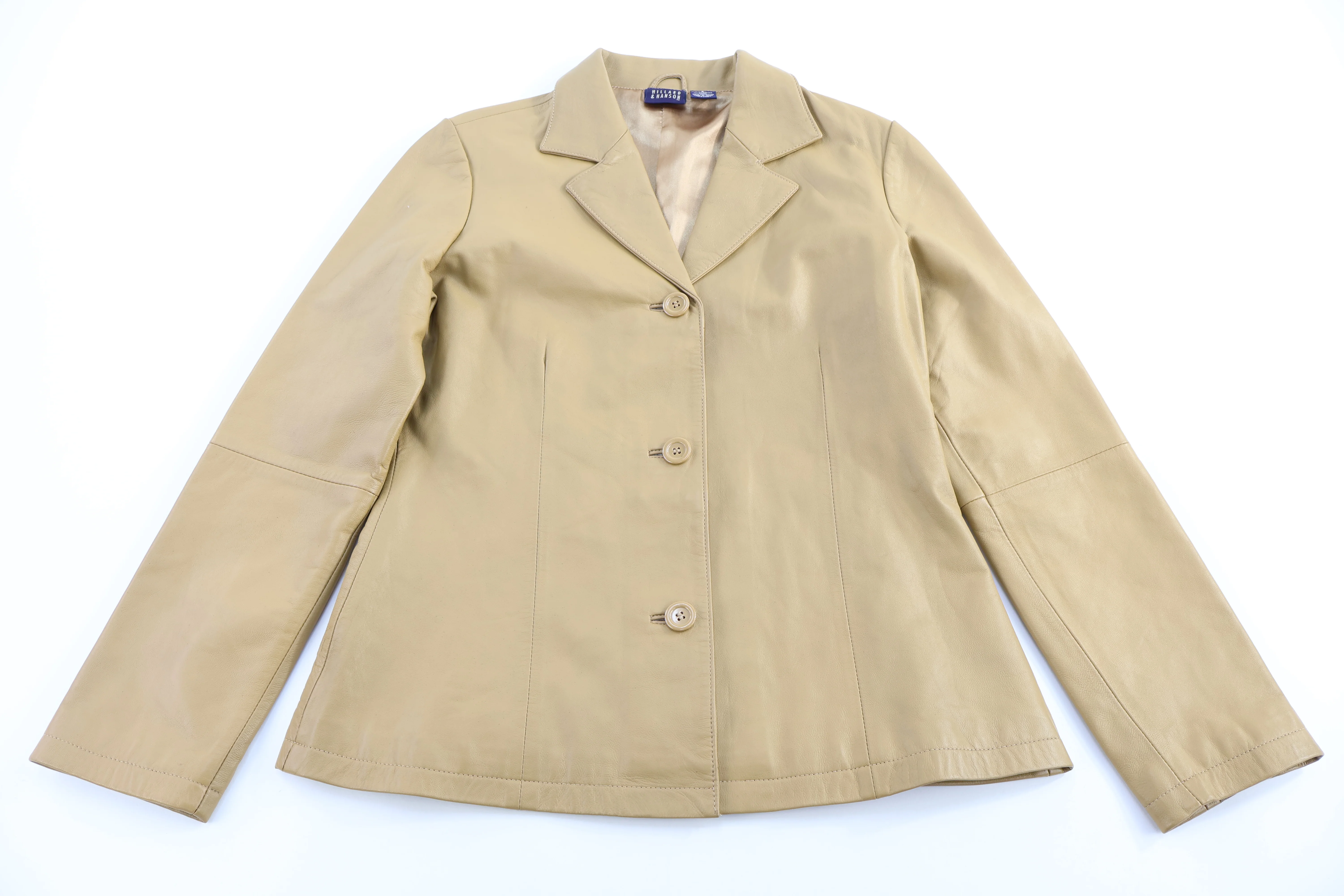 Women's Vintage Hillard & Hanson Tan Leather Jacket