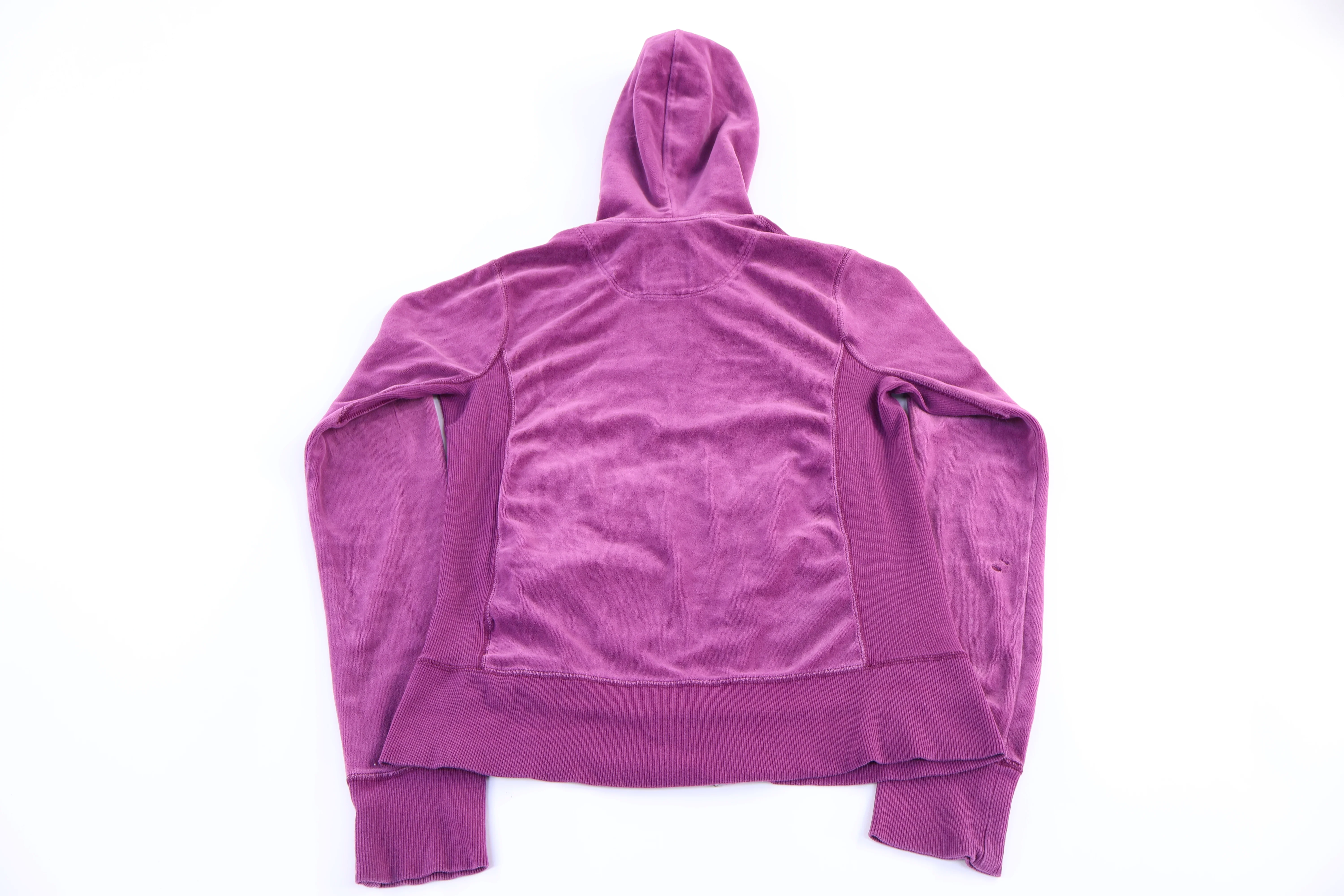 Women's Vintage Nike Purple Full Zip Sweater - Image 3