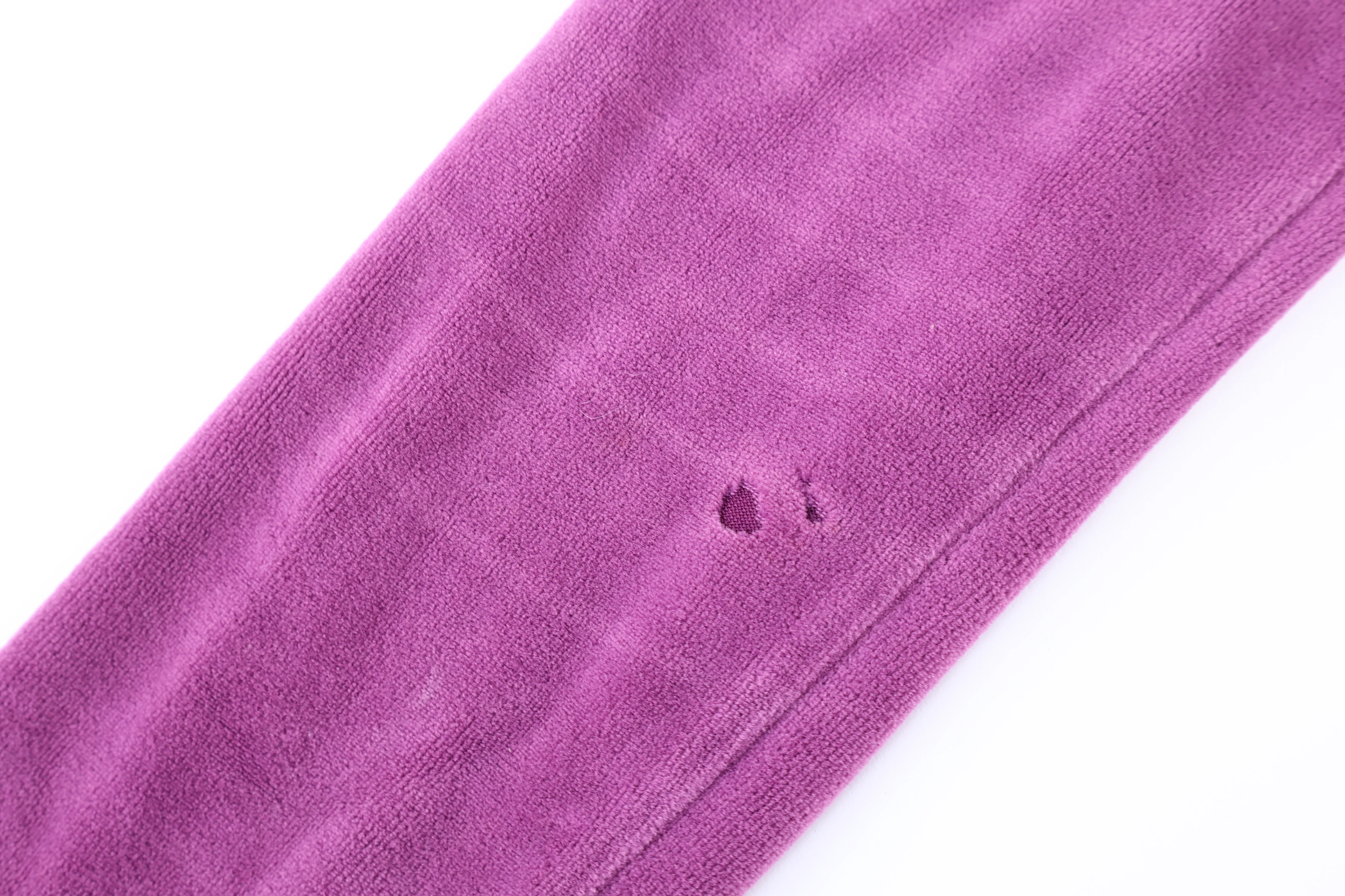 Women's Vintage Nike Purple Full Zip Sweater - Image 4