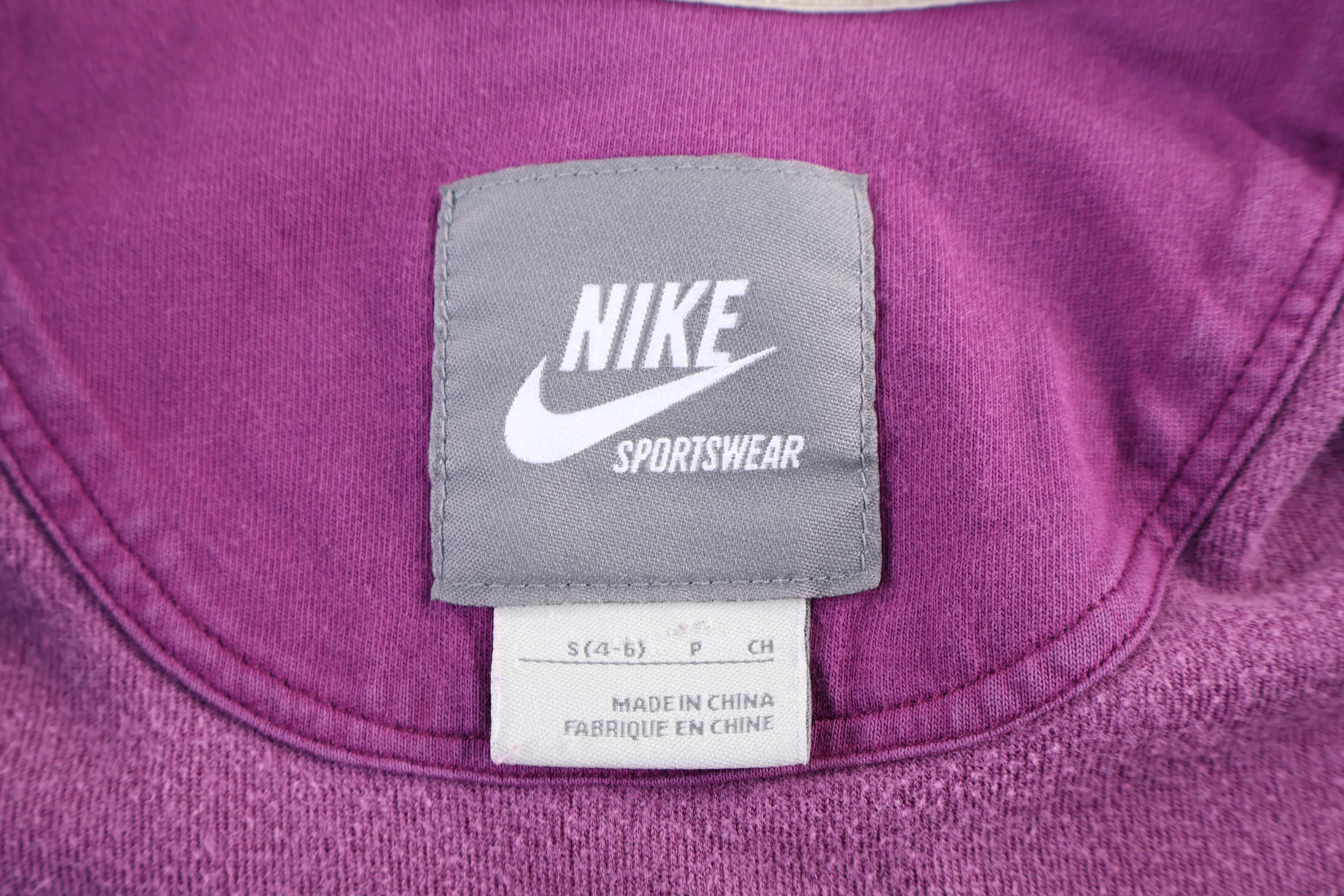 Women's Vintage Nike Purple Full Zip Sweater - Image 5