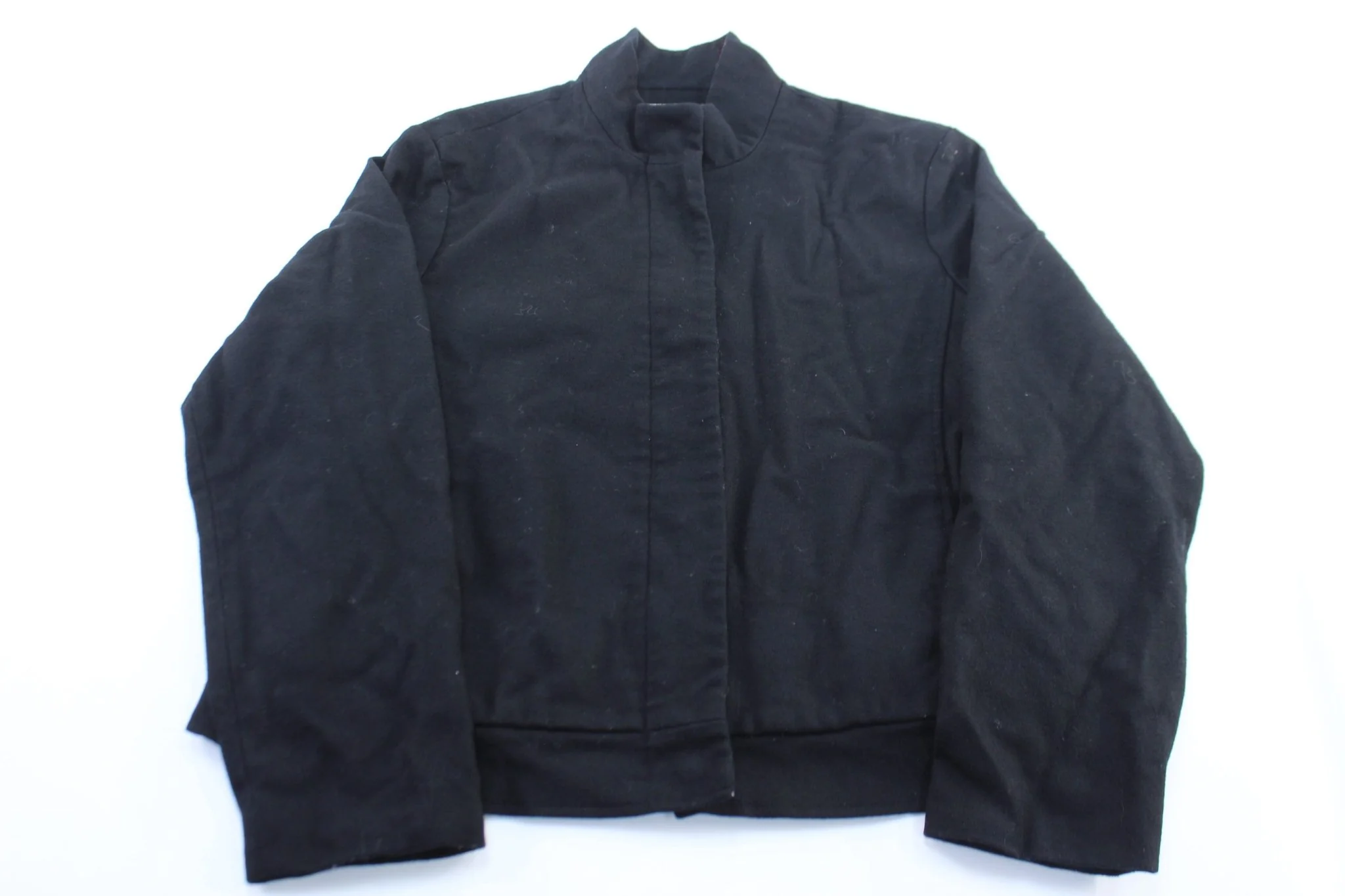 Women's Vintage Pendleton Black Wool Zip Up Jacket