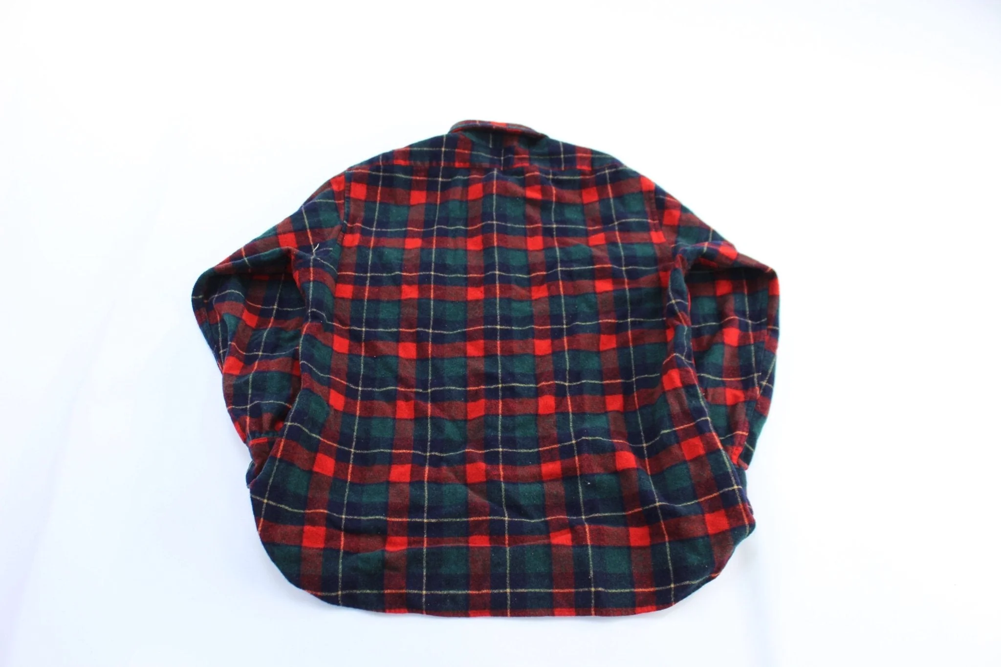 Women's Vintage Pendleton Woolen Mills Red & Green LS Button Down Shirt - Image 2