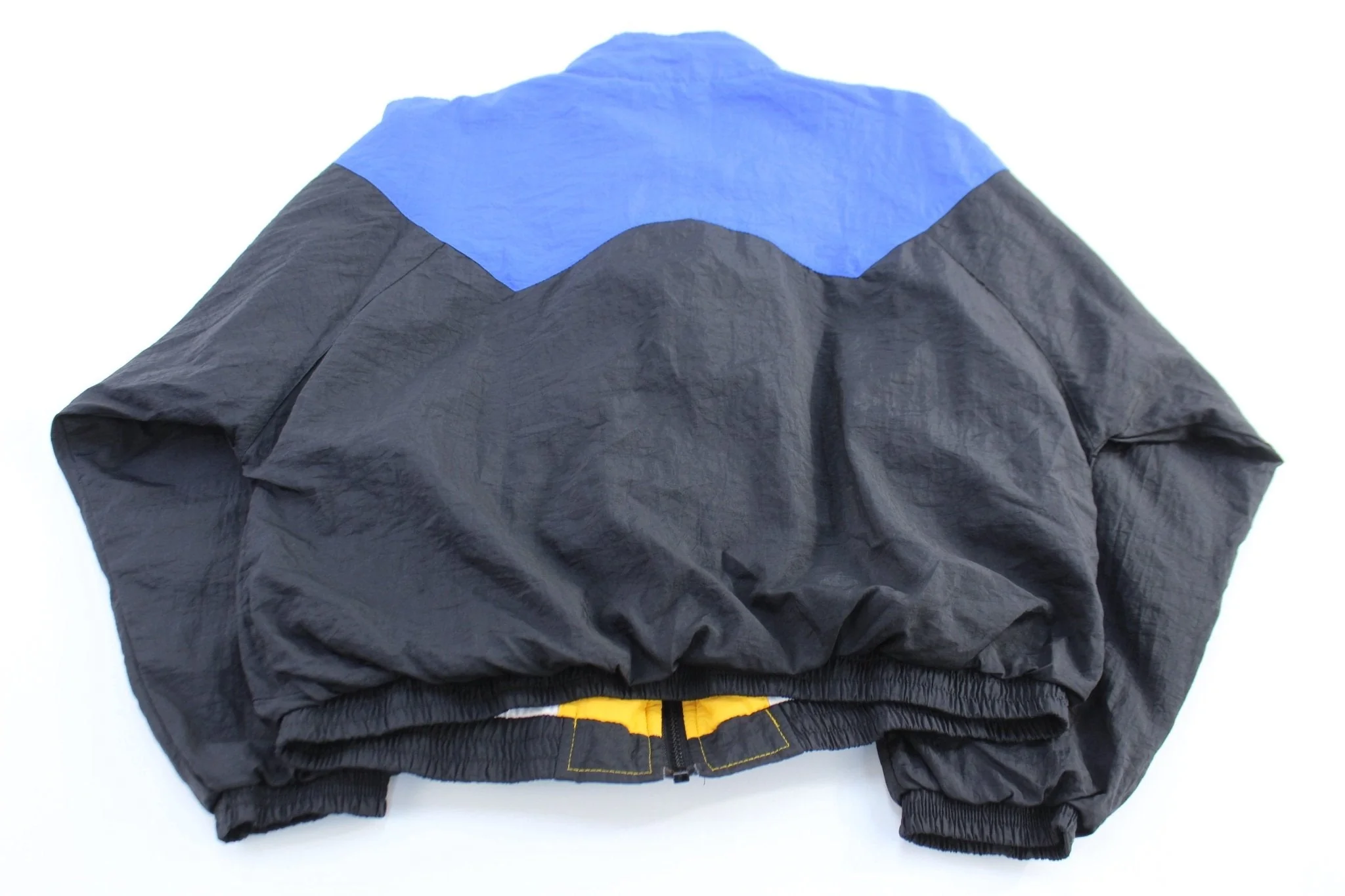 Women's Vintage Reebok Embroidered Logo Blue, Black, & Yellow Zip Up Jacket - Image 2