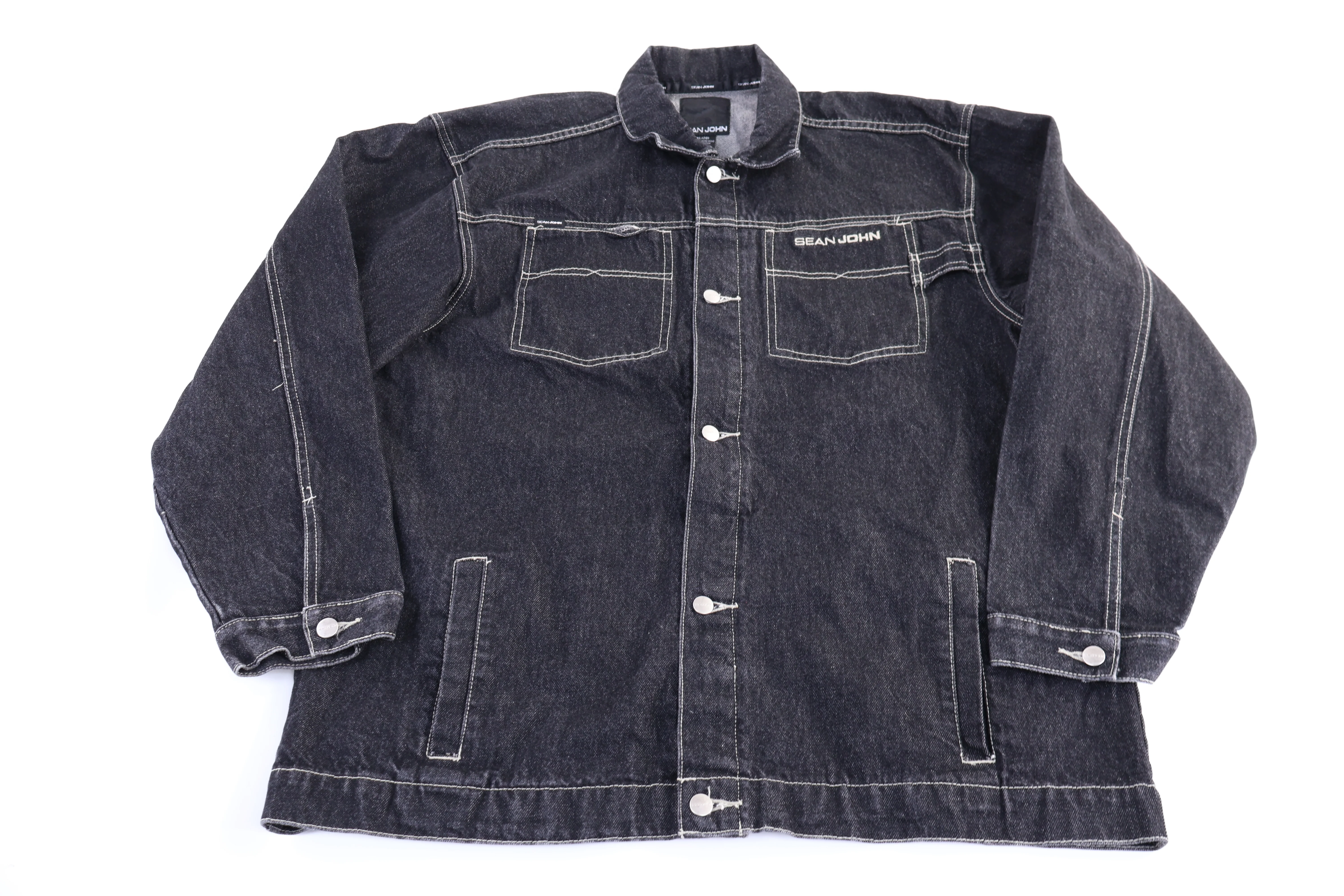 Women's Vintage Sean John Dark Wash Denim Jacket
