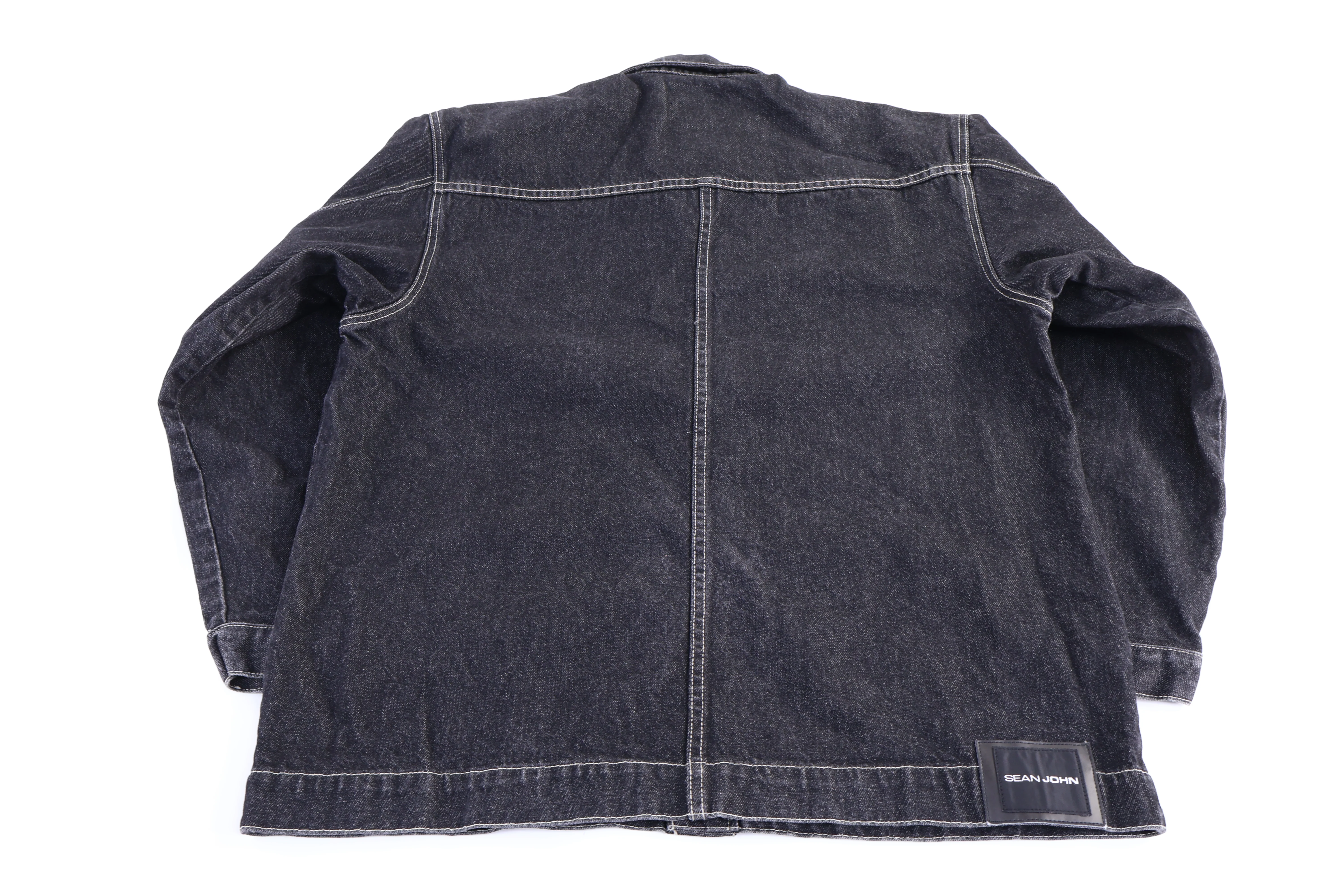 Women's Vintage Sean John Dark Wash Denim Jacket - Image 2