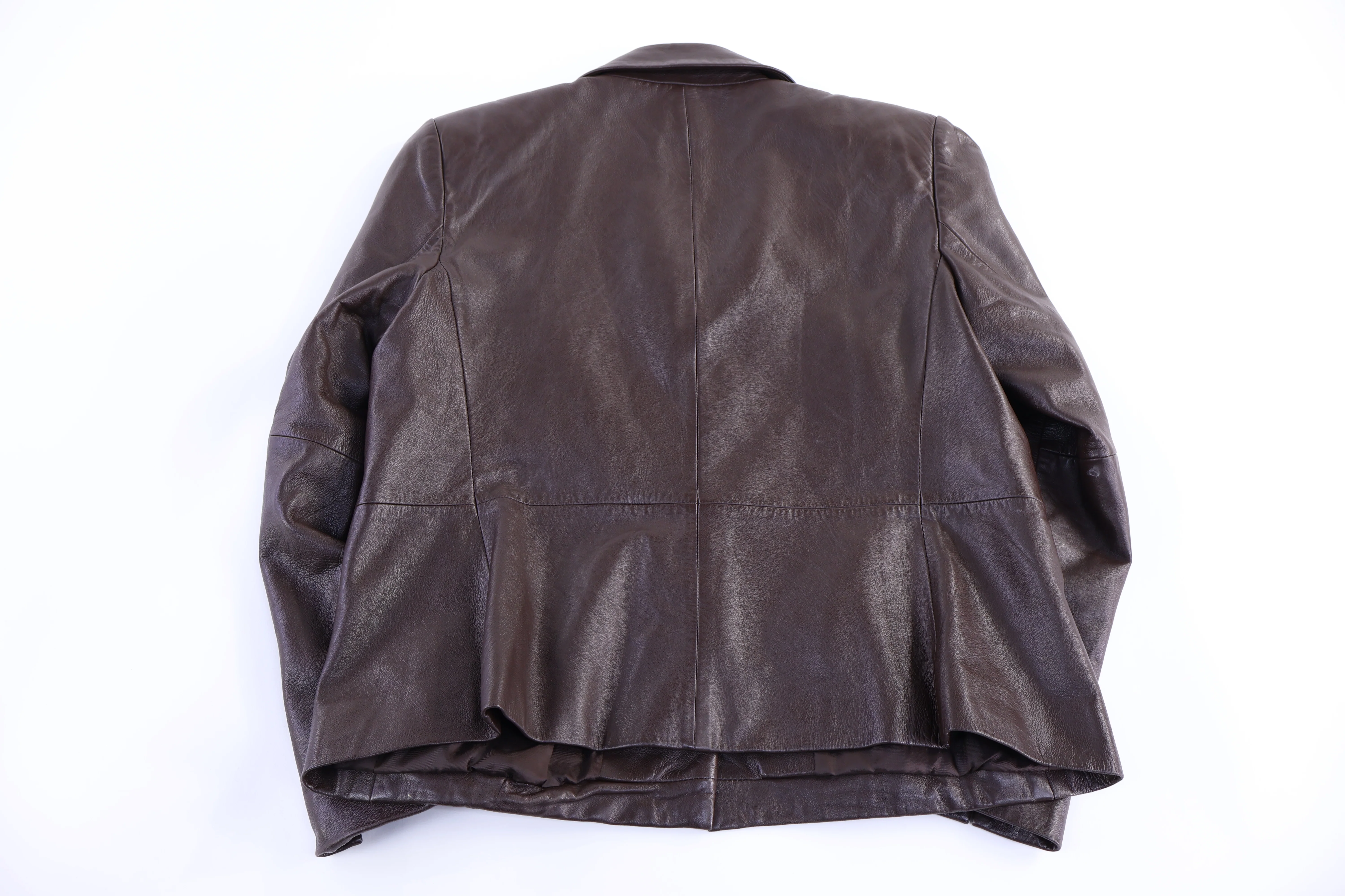 Women's Vintage Talbots Brown Leather Jacket - Image 2