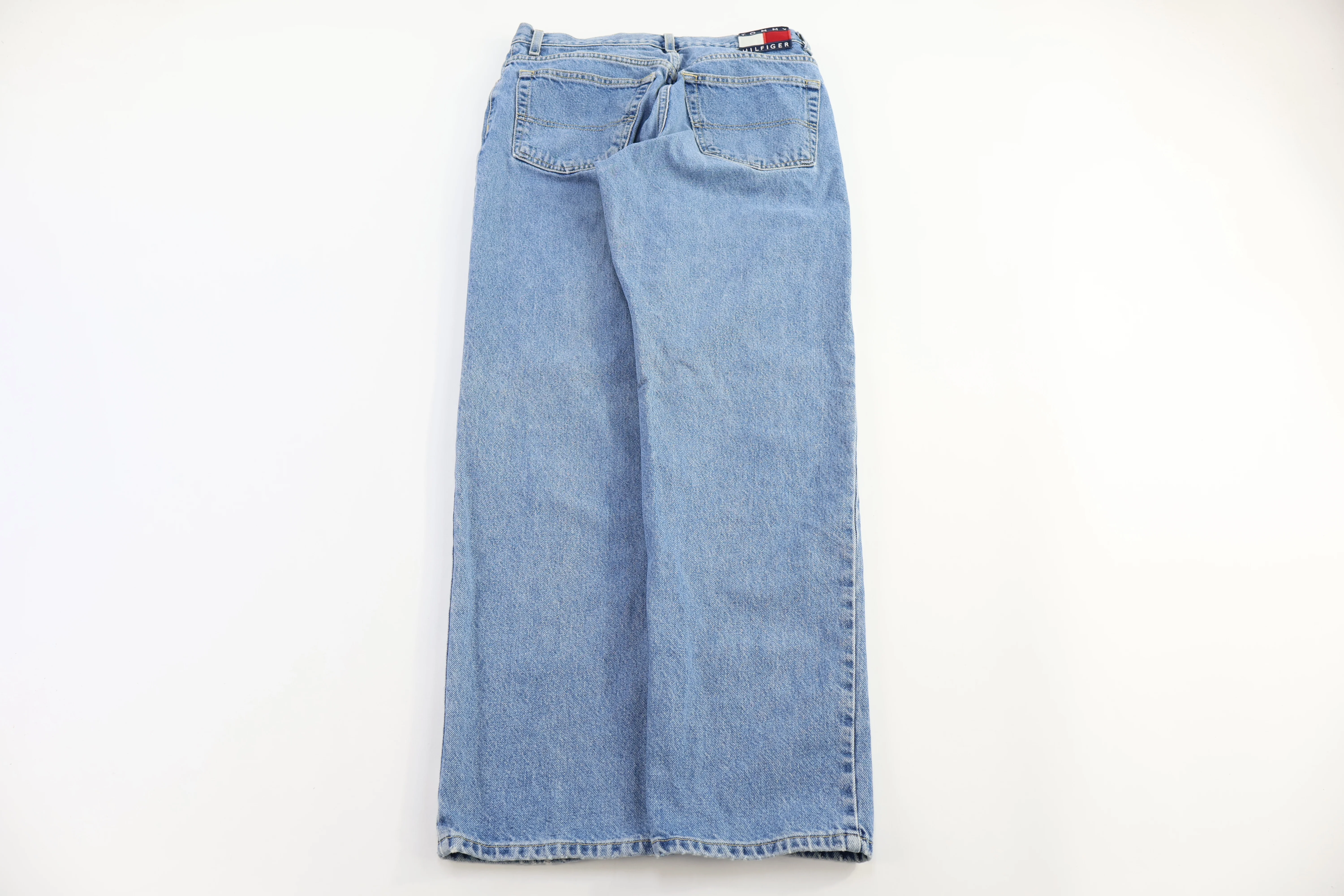 Women's Vintage Tommy Hilfiger Light Wash Denim Jeans - Image 2