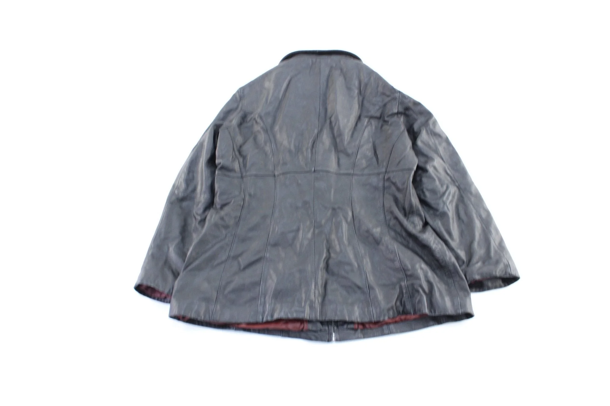 Women's Wilson's Pelle Studio Black Leather Zip Up Jacket - Image 2