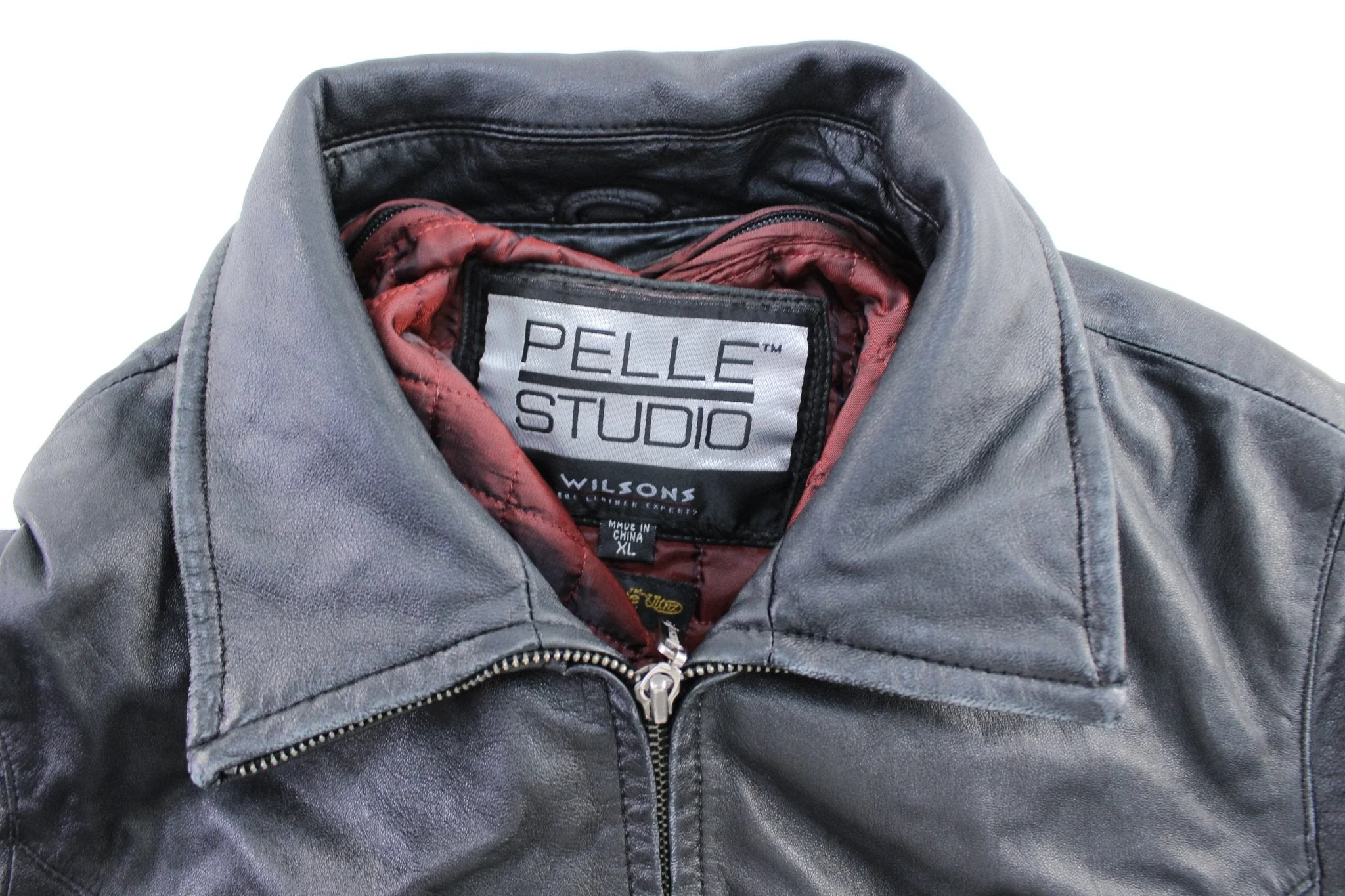 Women's Wilson's Pelle Studio Black Leather Zip Up Jacket - Image 3