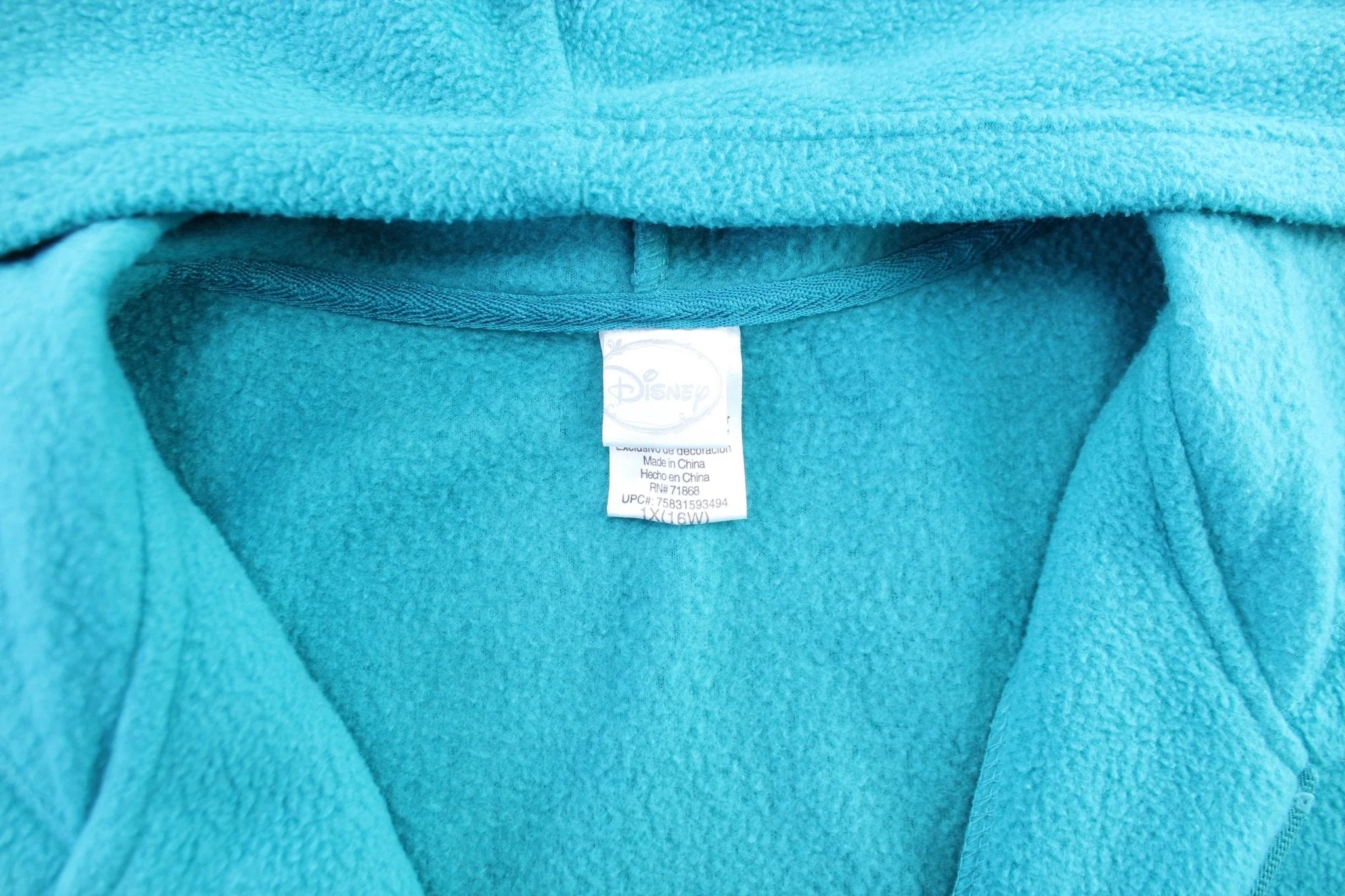 Women's Winnie the Pooh Embroidered Eeyore Fleece Zip Up Hoodie - Image 4