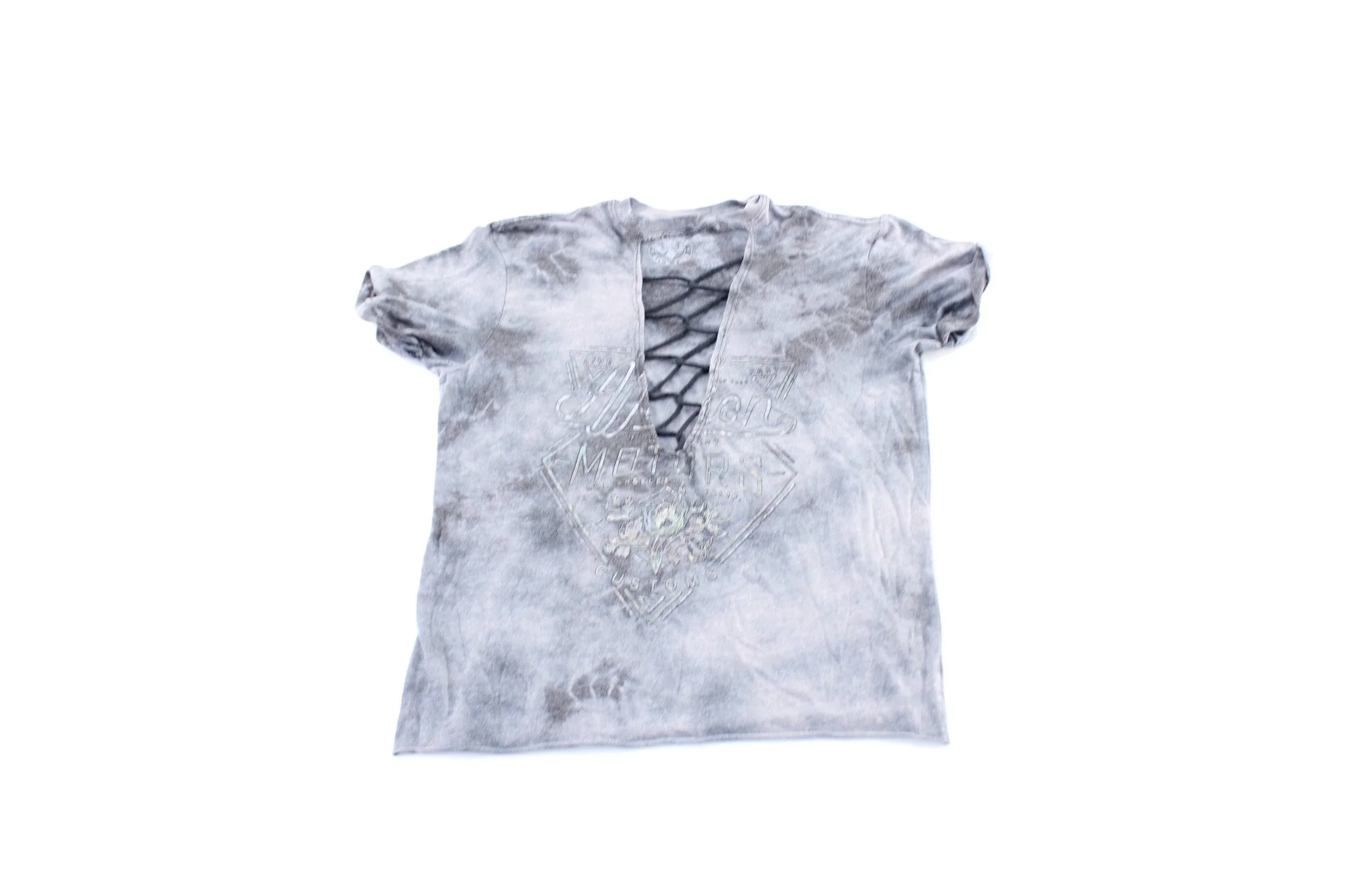 Women's Y2K Affliction Acid Wash T-Shirt