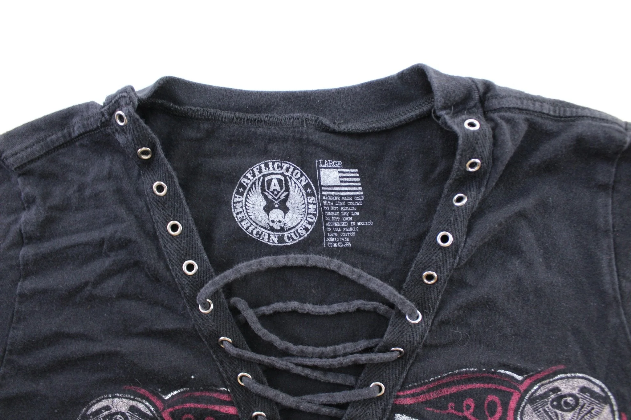 Women's Y2K Affliction Live Fast T-Shirt - Image 3