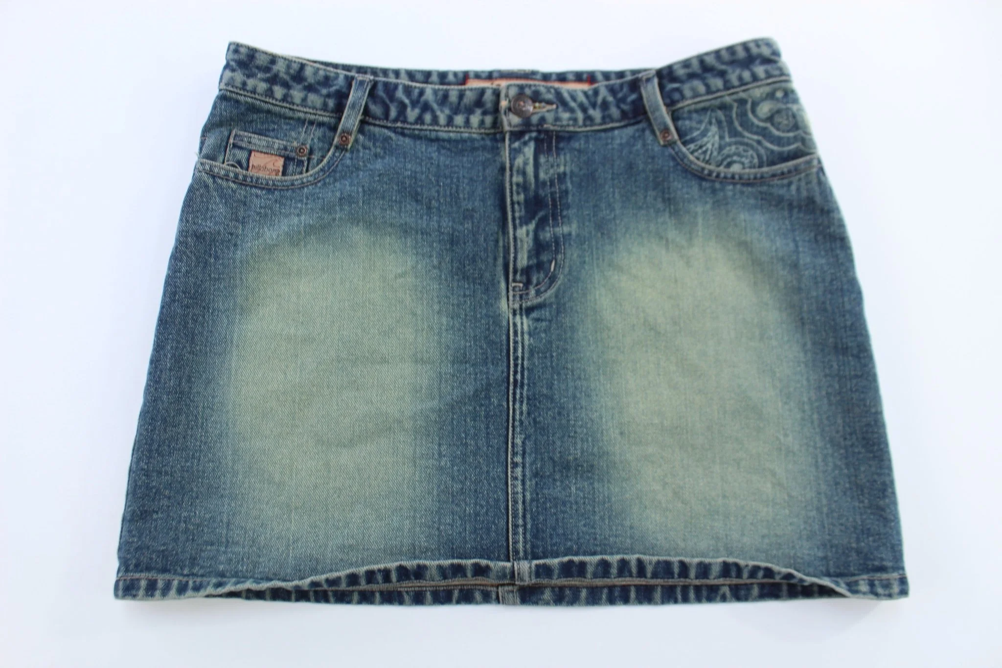 Women's Y2K Billabong Denim Washed Mini Skirt