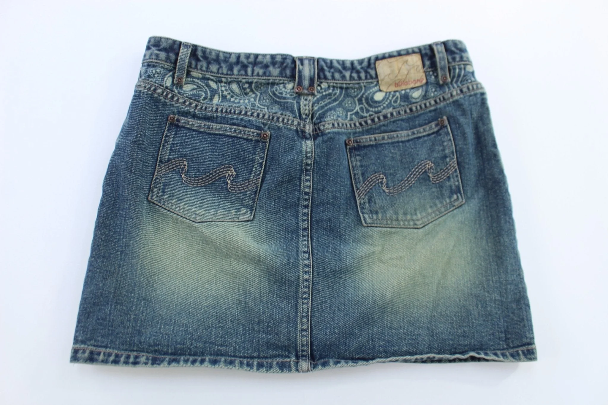 Women's Y2K Billabong Denim Washed Mini Skirt - Image 2