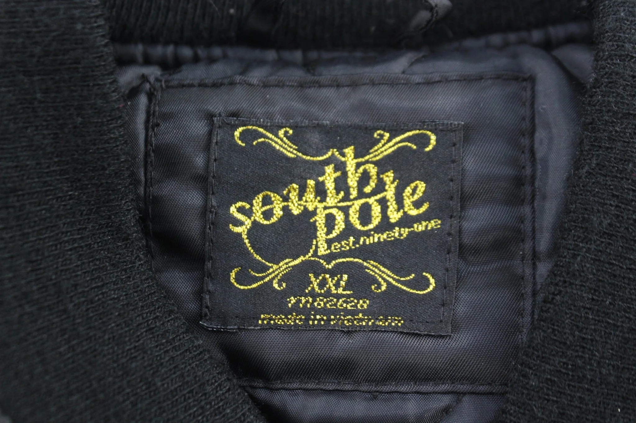 Women's Y2K SouthPole Black Bomber Jacket - Image 3